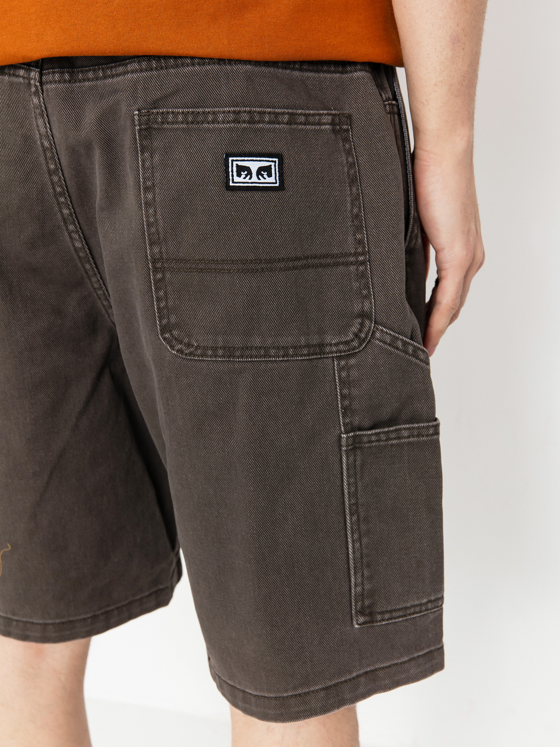 Pantaloni scurți OBEY Bigwig Denim Carpenter (wren faded wash)