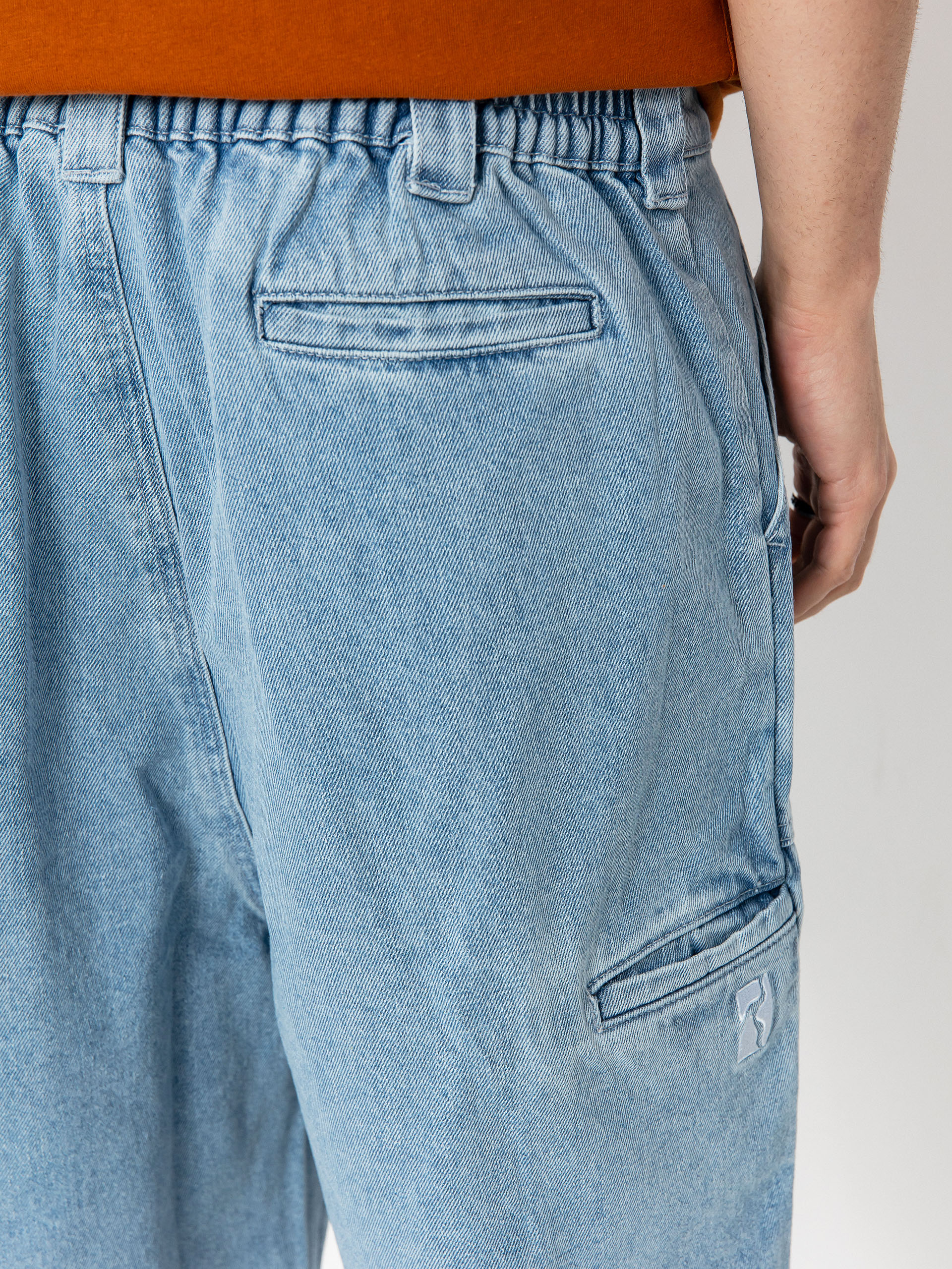 Pantaloni scurți Poetic Collective Painter (light blue denim)