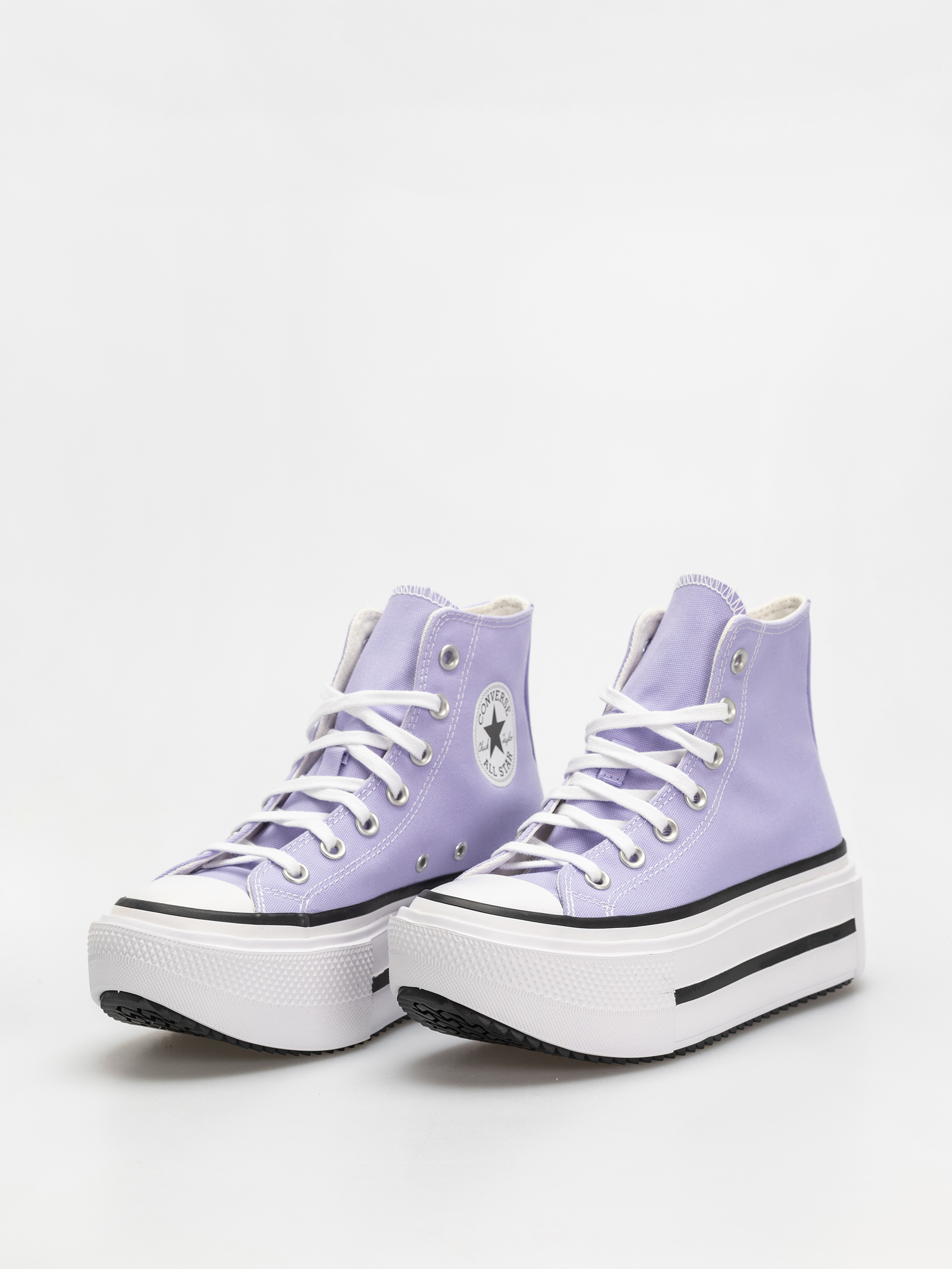 Teniși Converse Chuck Taylor All Star Lift Double Stack Hi (violet heat/egret/black)
