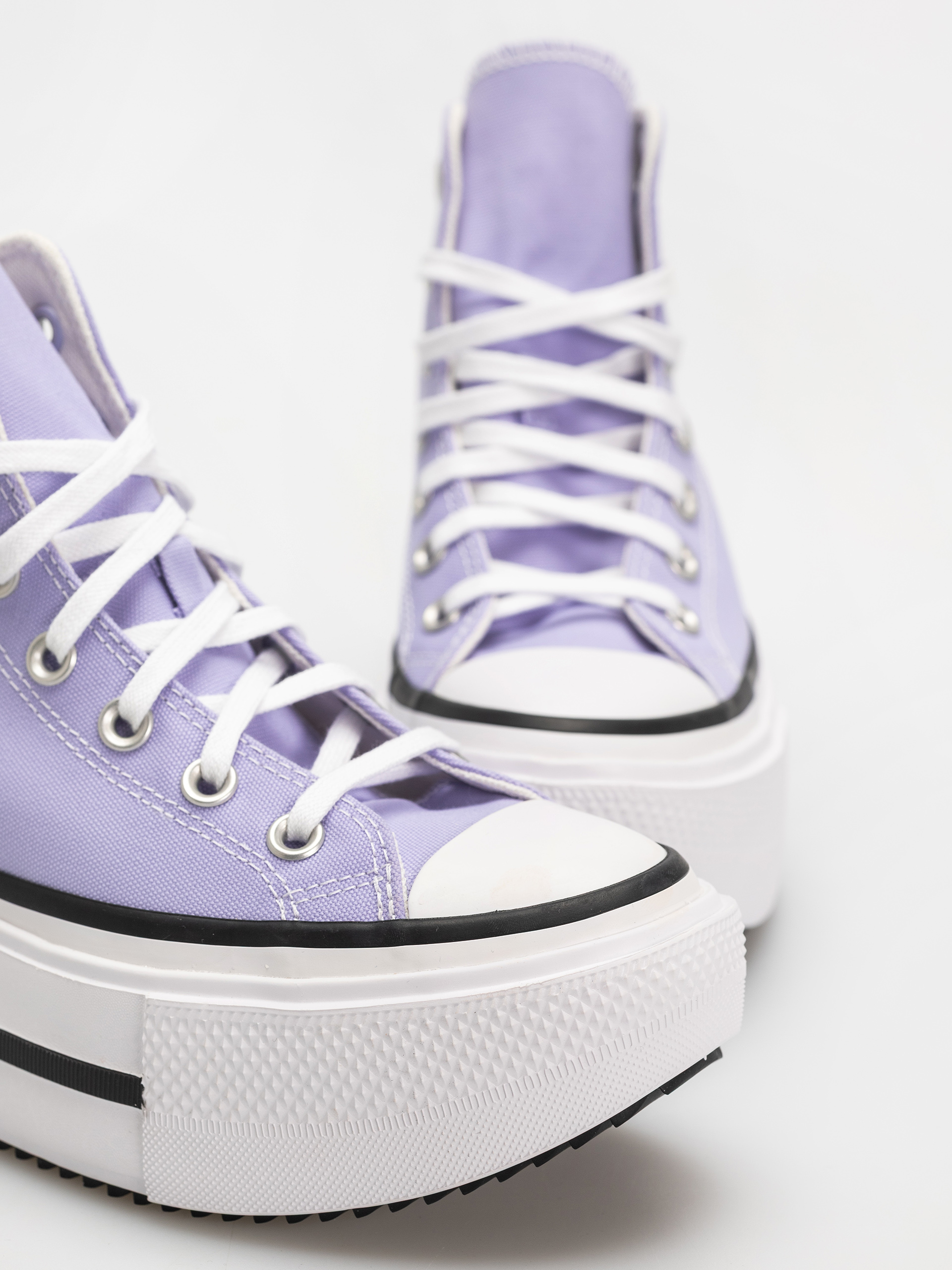Teniși Converse Chuck Taylor All Star Lift Double Stack Hi (violet heat/egret/black)