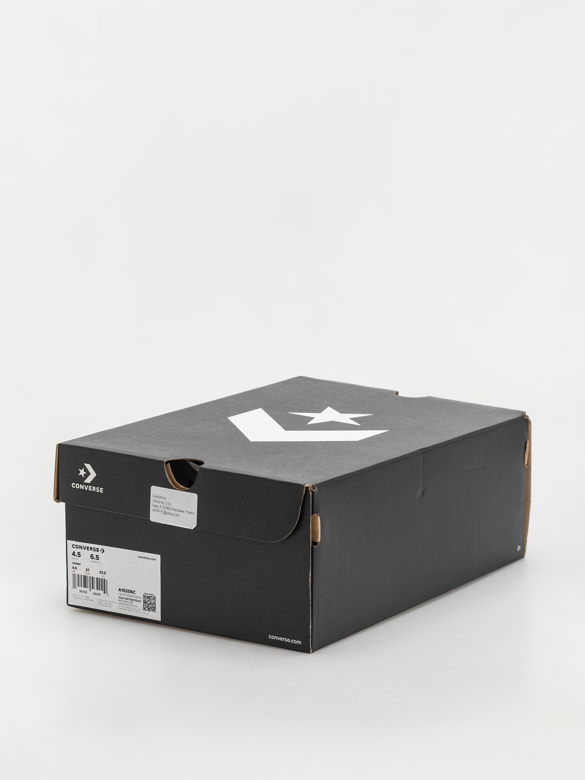 Teniși Converse Chuck Taylor All Star Lift Double Stack Hi (violet heat/egret/black)