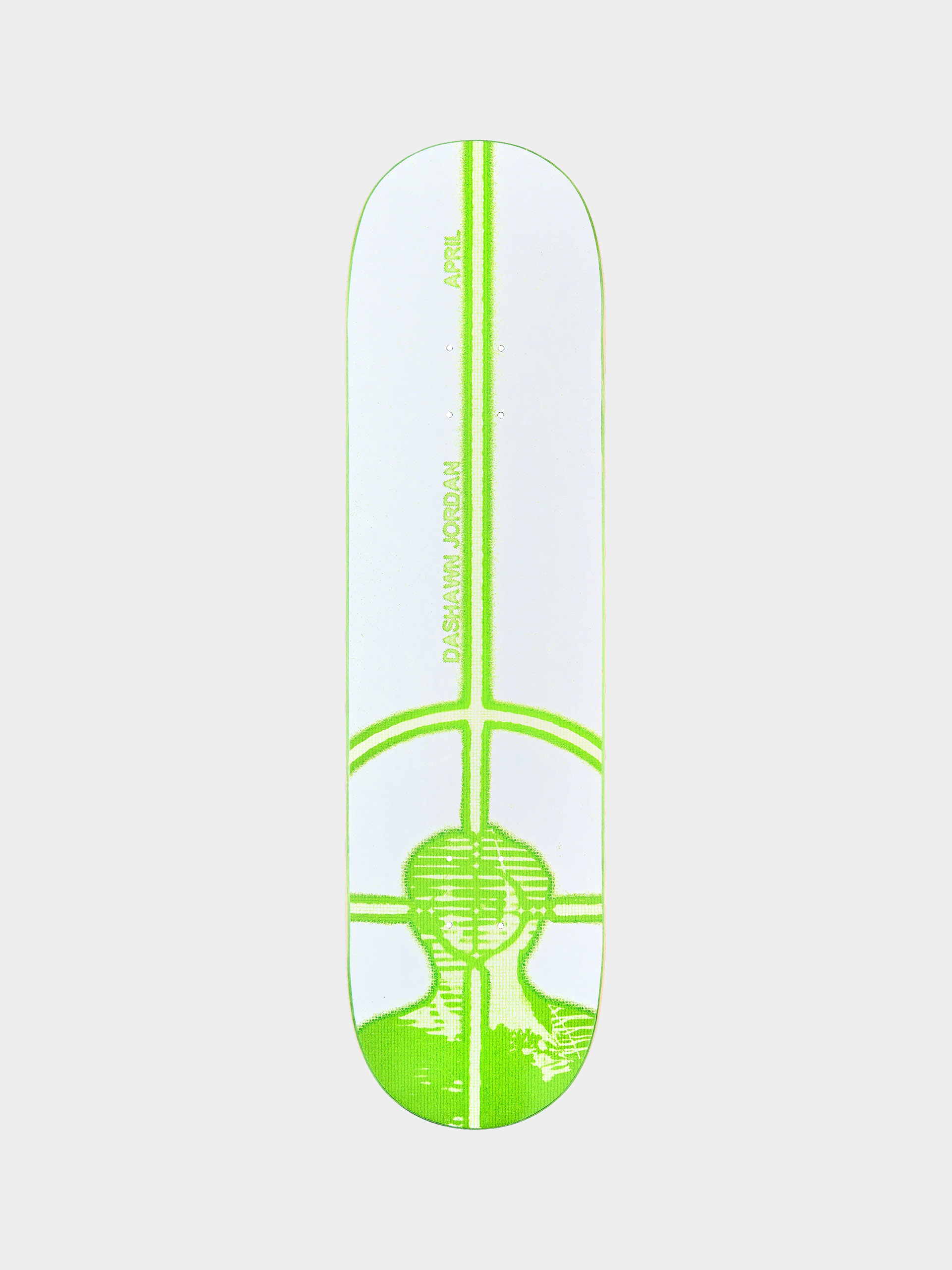 Placă April Skateboards Dashawn Aim (white/green)
