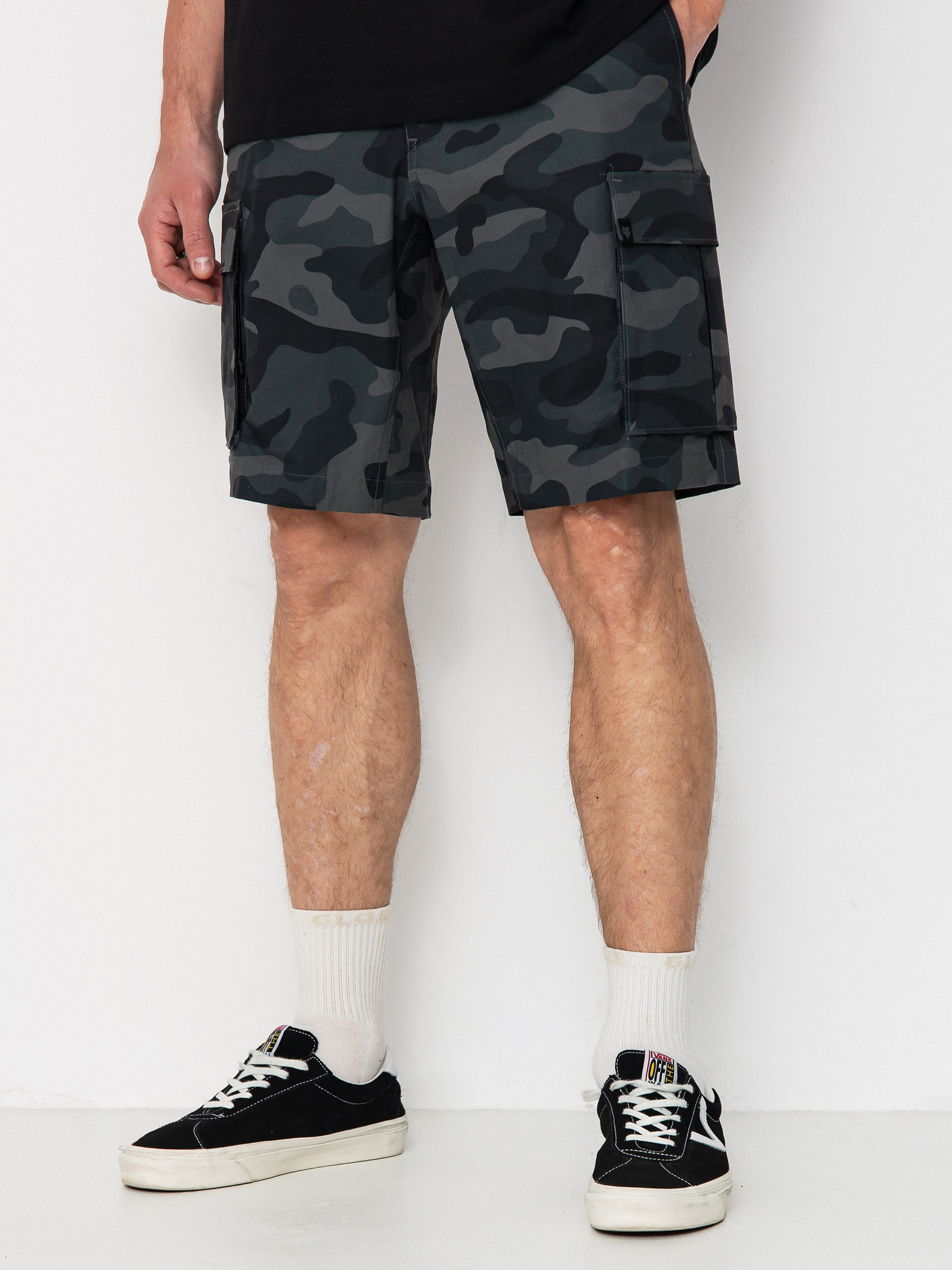 Pantaloni scurți Fox Slambozo Camo 3.0 (black camo)