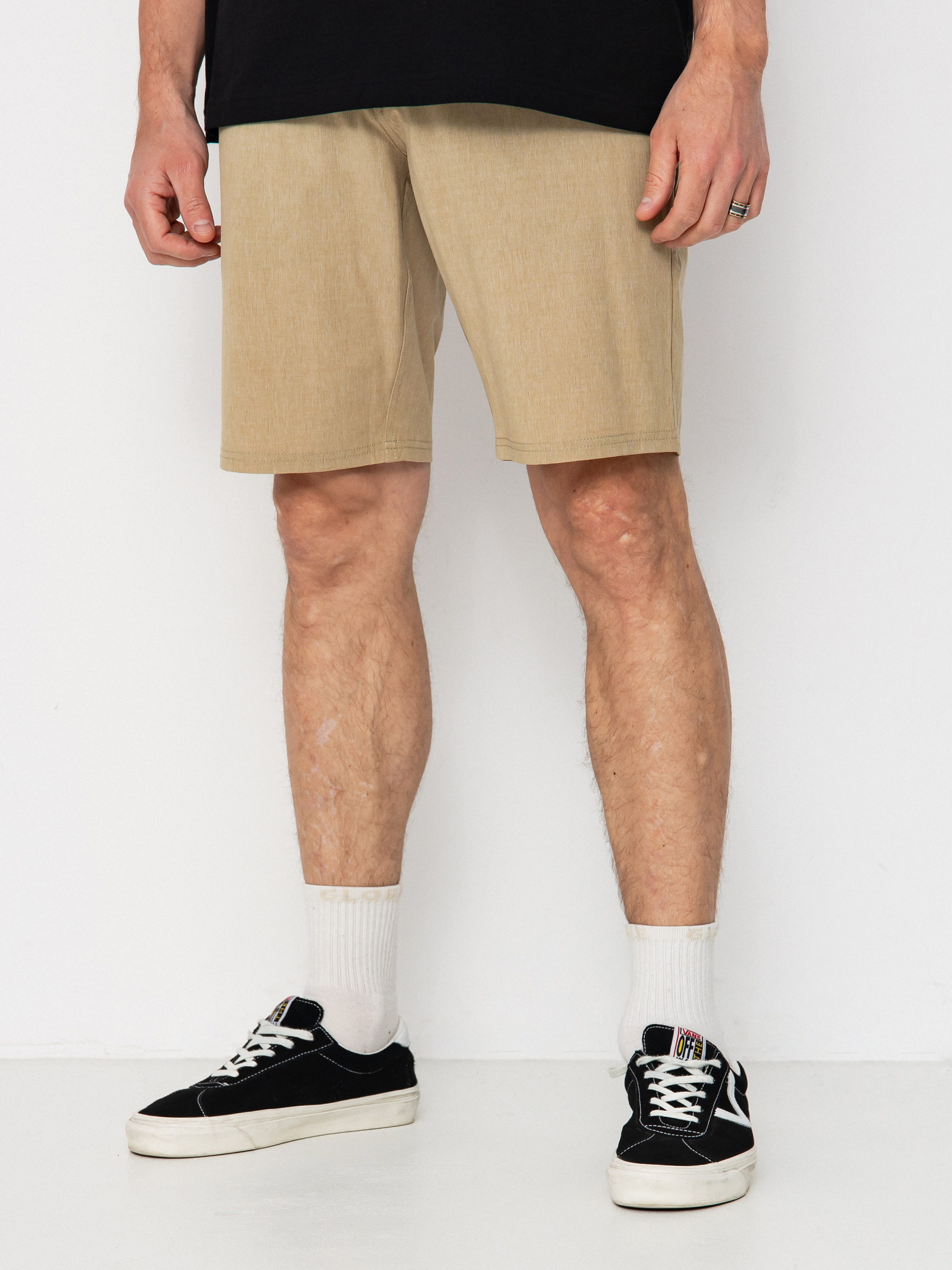 Pantaloni scurți Volcom Frickin Cross Shred Static 20 (dark khaki)