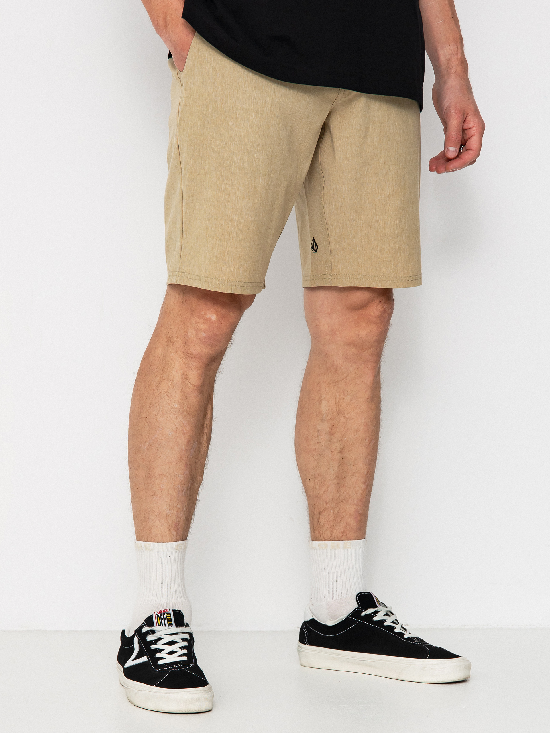 Pantaloni scurți Volcom Frickin Cross Shred Static 20 (dark khaki)