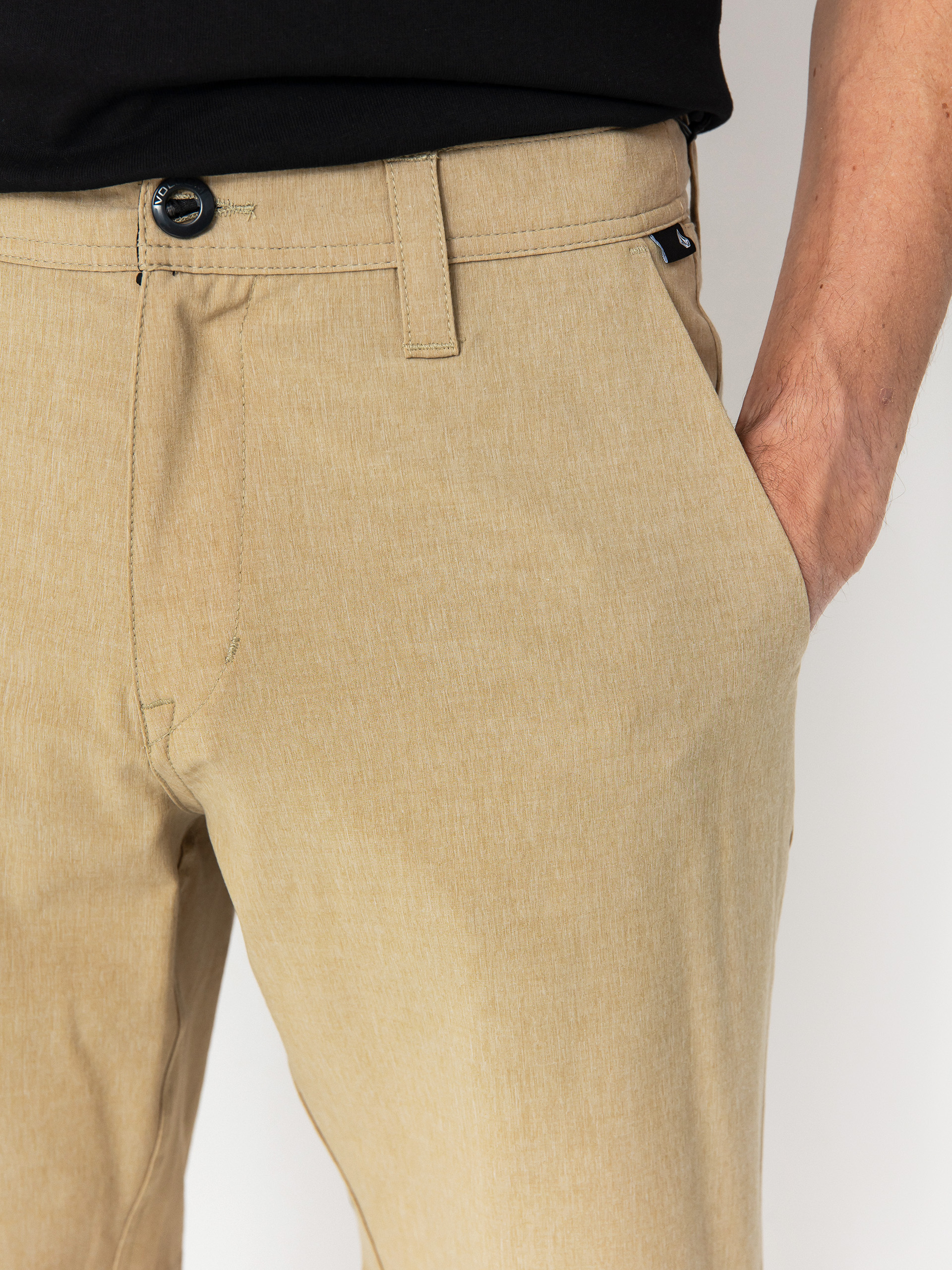 Pantaloni scurți Volcom Frickin Cross Shred Static 20 (dark khaki)