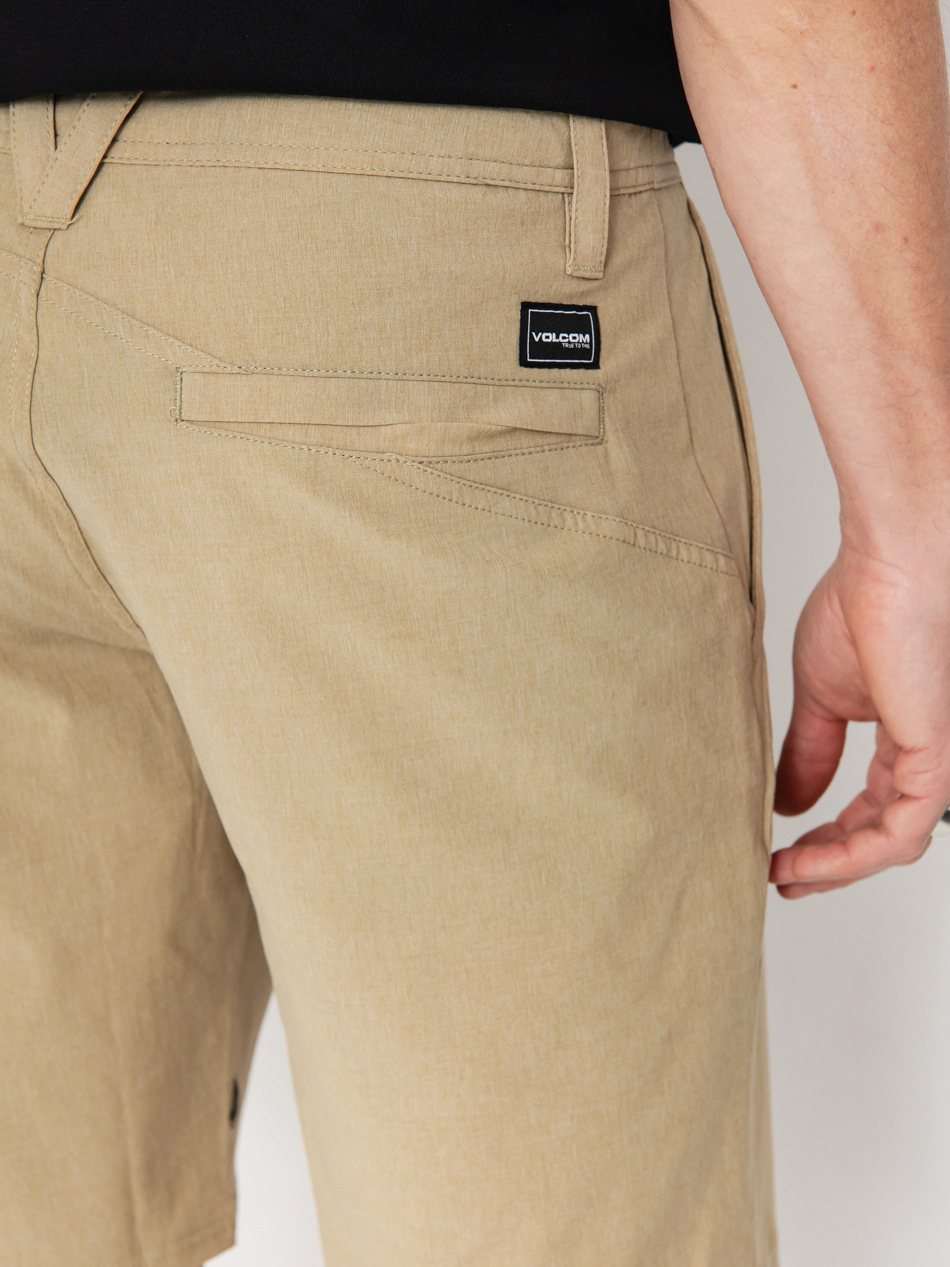 Pantaloni scurți Volcom Frickin Cross Shred Static 20 (dark khaki)