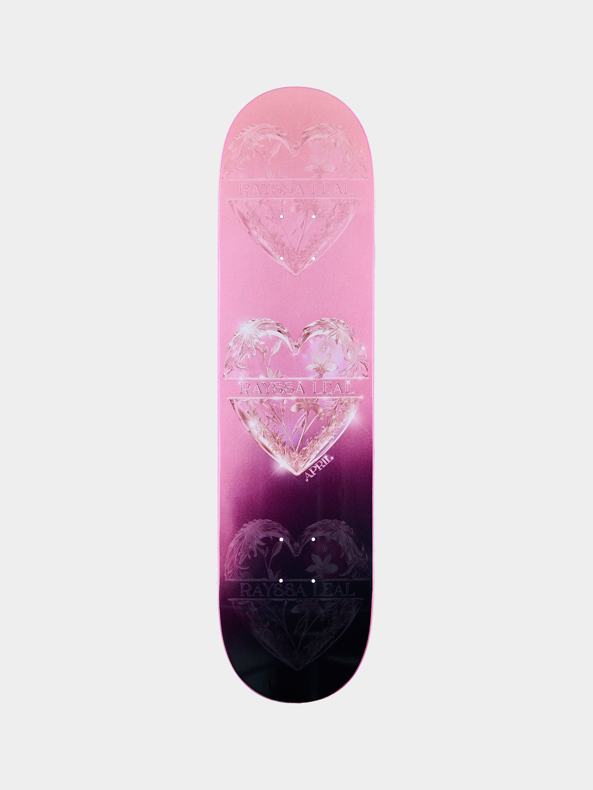 Placă April Skateboards Rayssa Leal Heart (pink/purple)