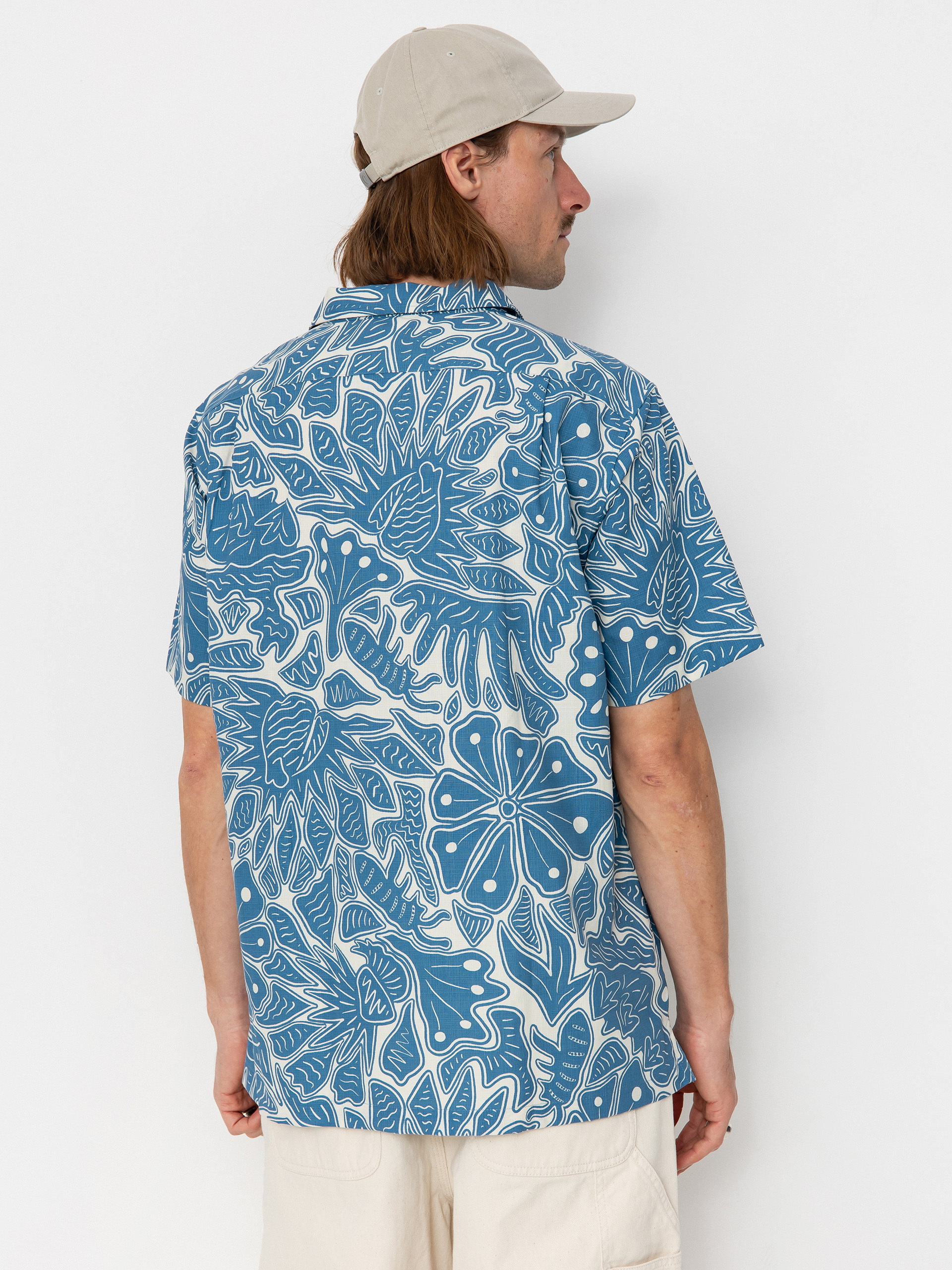 Cămașă Patagonia Tidal Threads Camp (bees and flowers/still blue)