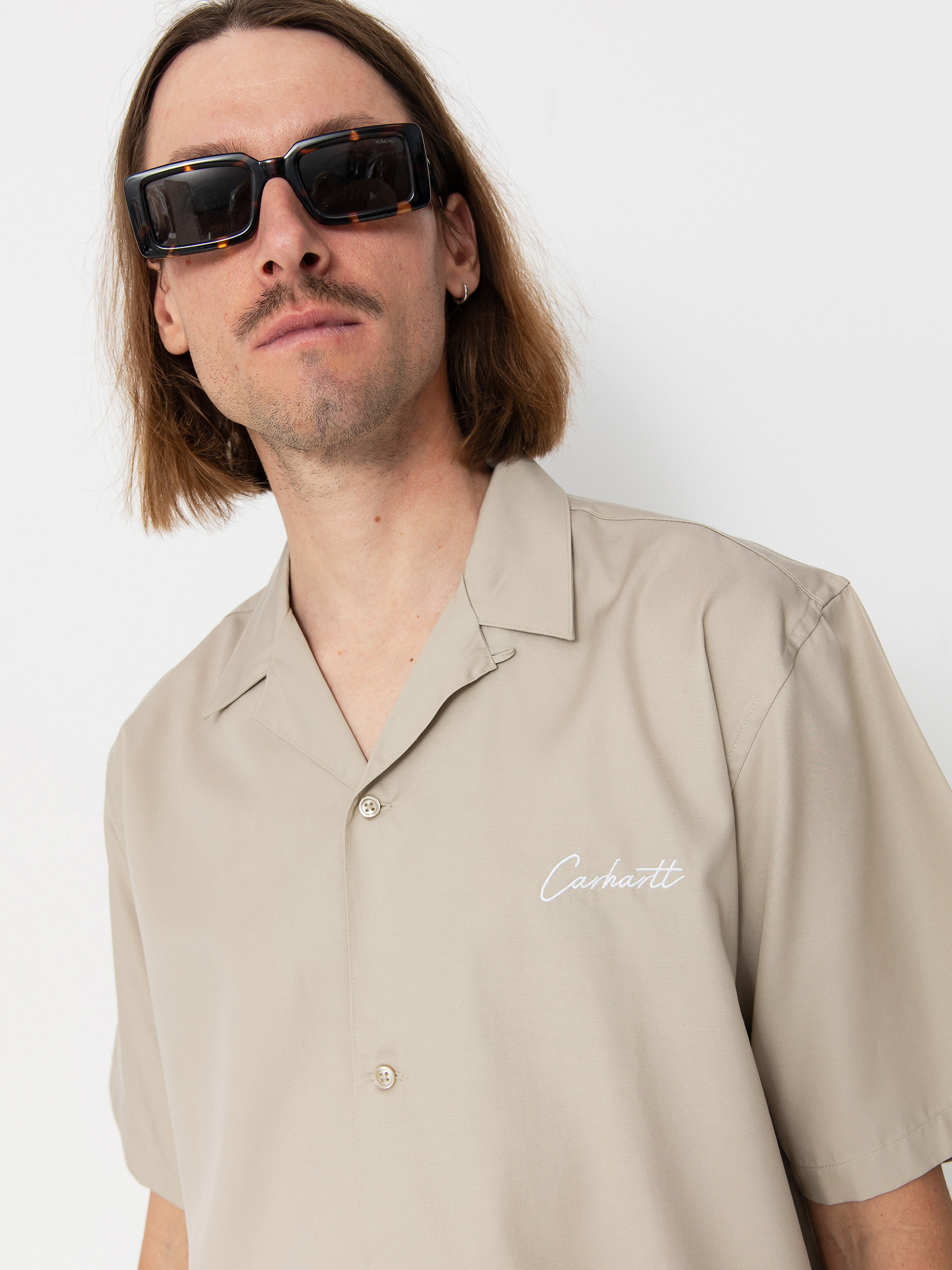 Cămașă Carhartt WIP Delray (fleur de sel/white)