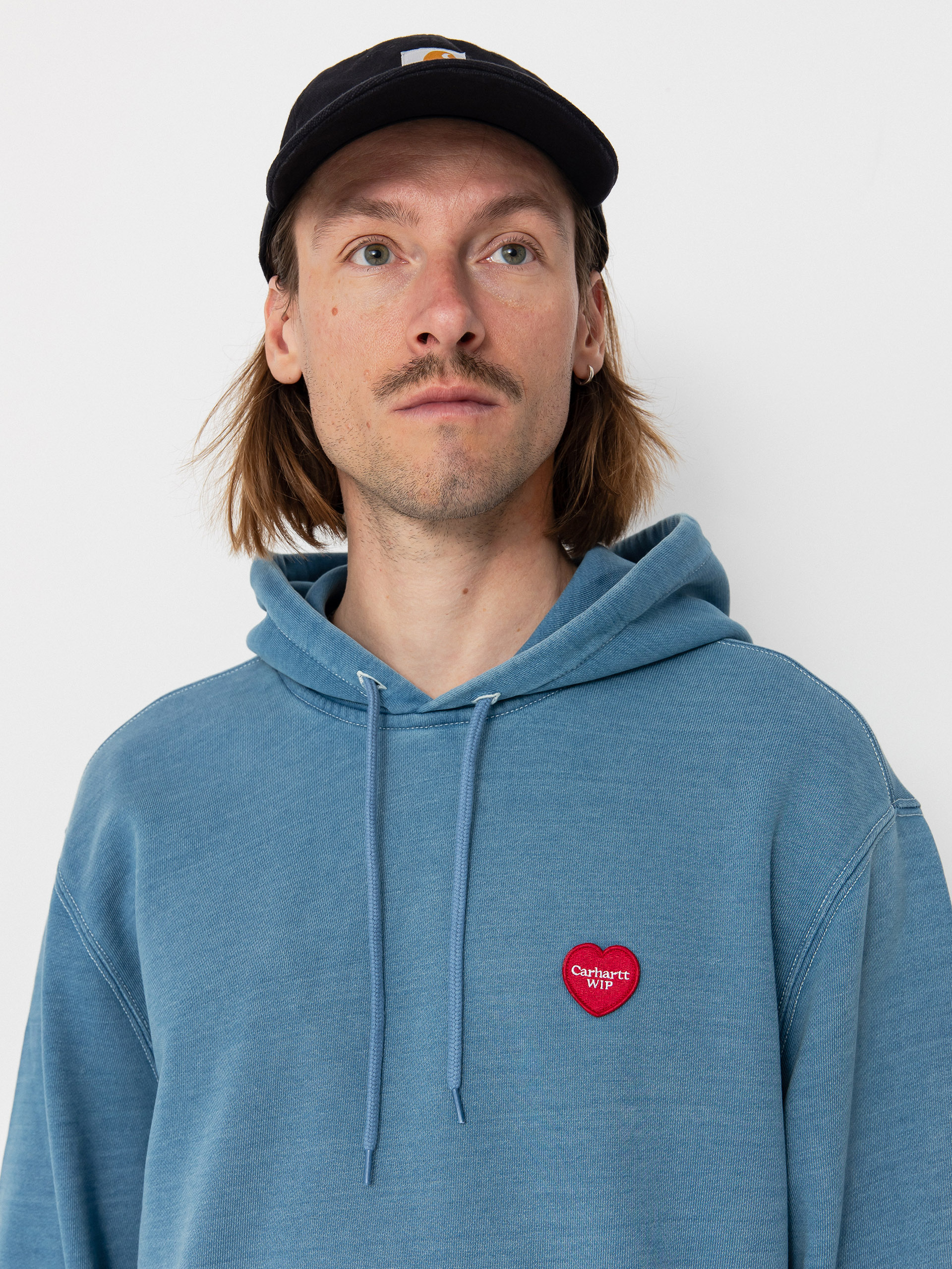 Hanorac cu glugă Carhartt WIP Ingo HD (light blue)