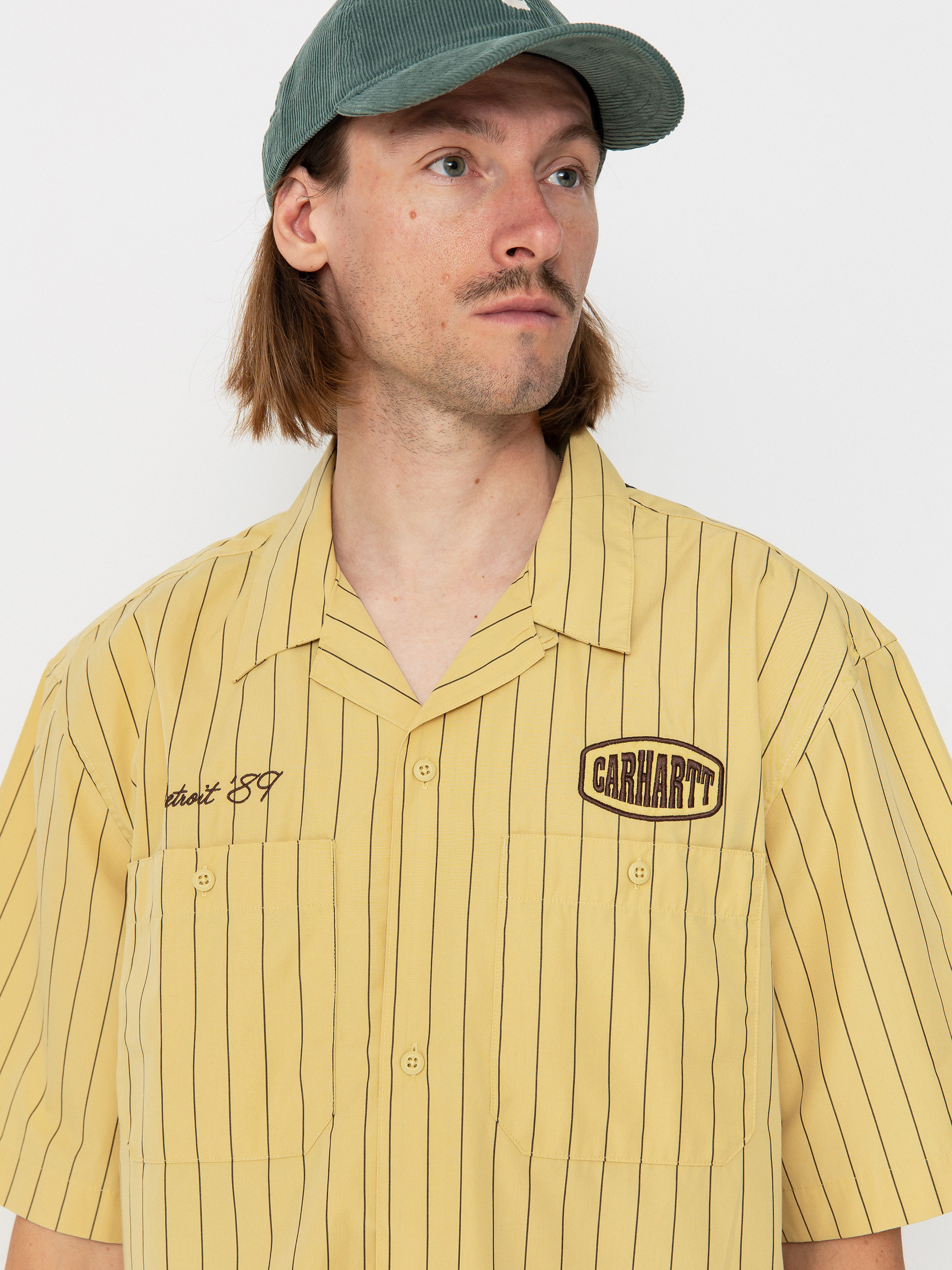 Cămașă Carhartt WIP Hendry (seaton stripe/straw/liberica)