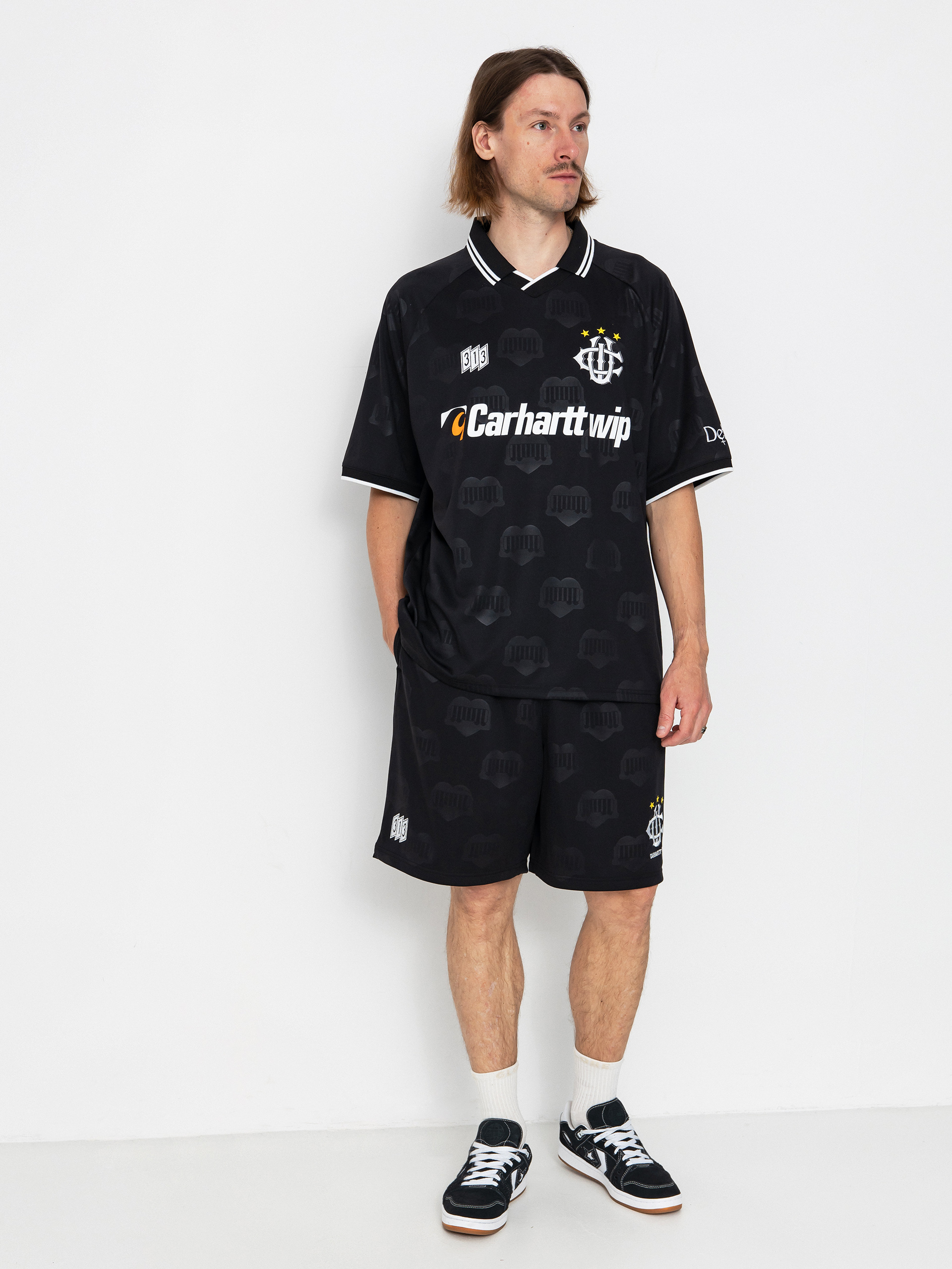 Tricou Carhartt WIP Hartts Football (heart train jacquard/black)