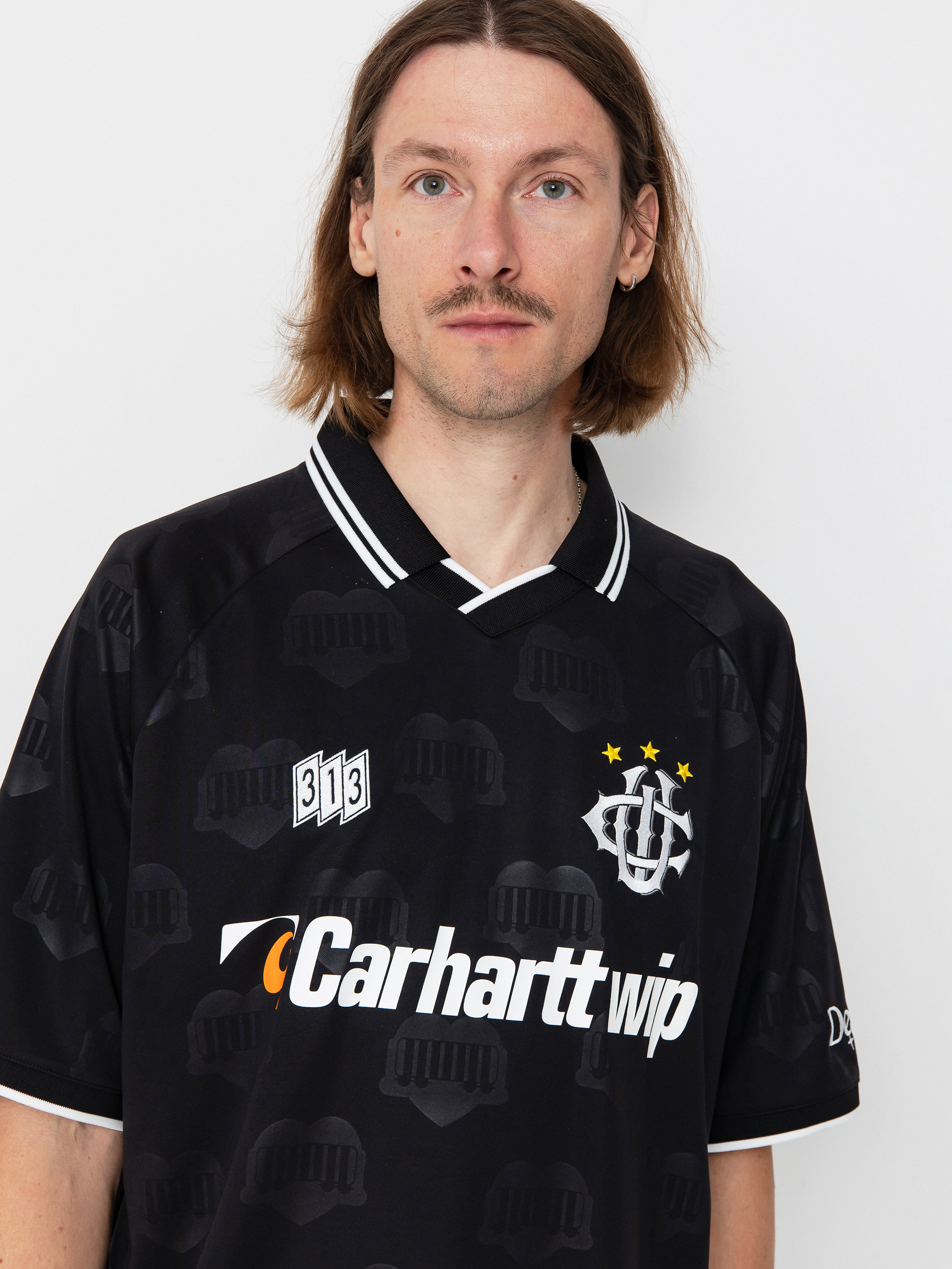 Tricou Carhartt WIP Hartts Football (heart train jacquard/black)