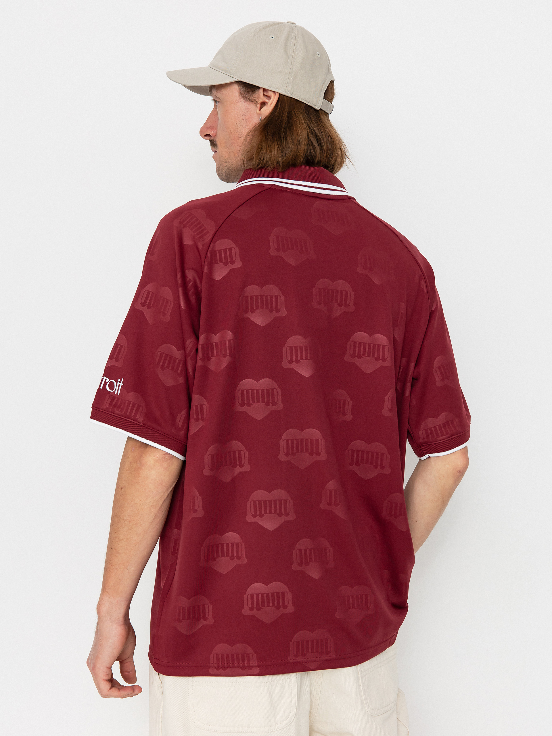 Tricou Carhartt WIP Hartts Football (heart train jacquard/mulberry)