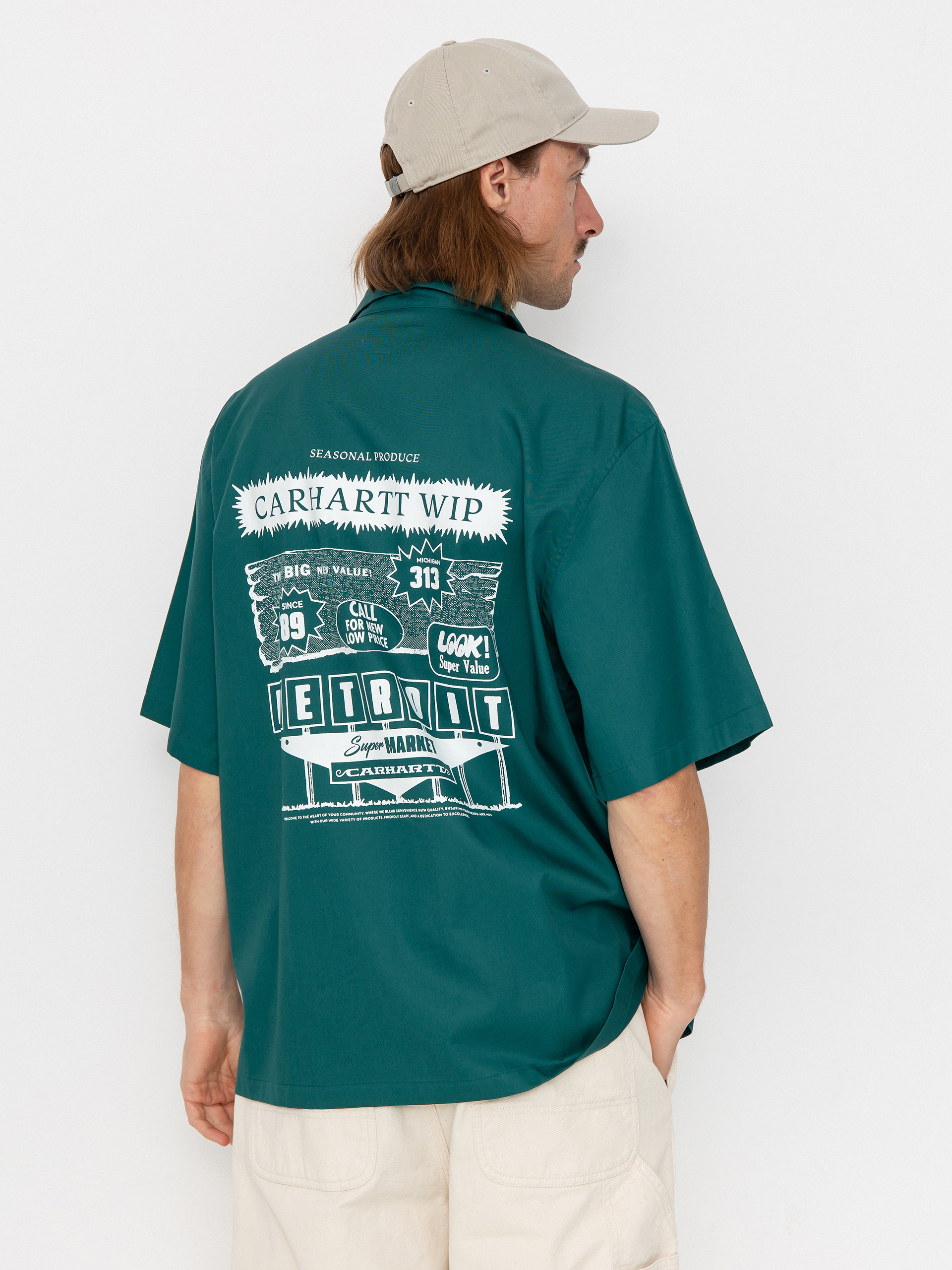 Cu0103mau0219u0103 Carhartt WIP Deli (rainforest/white)