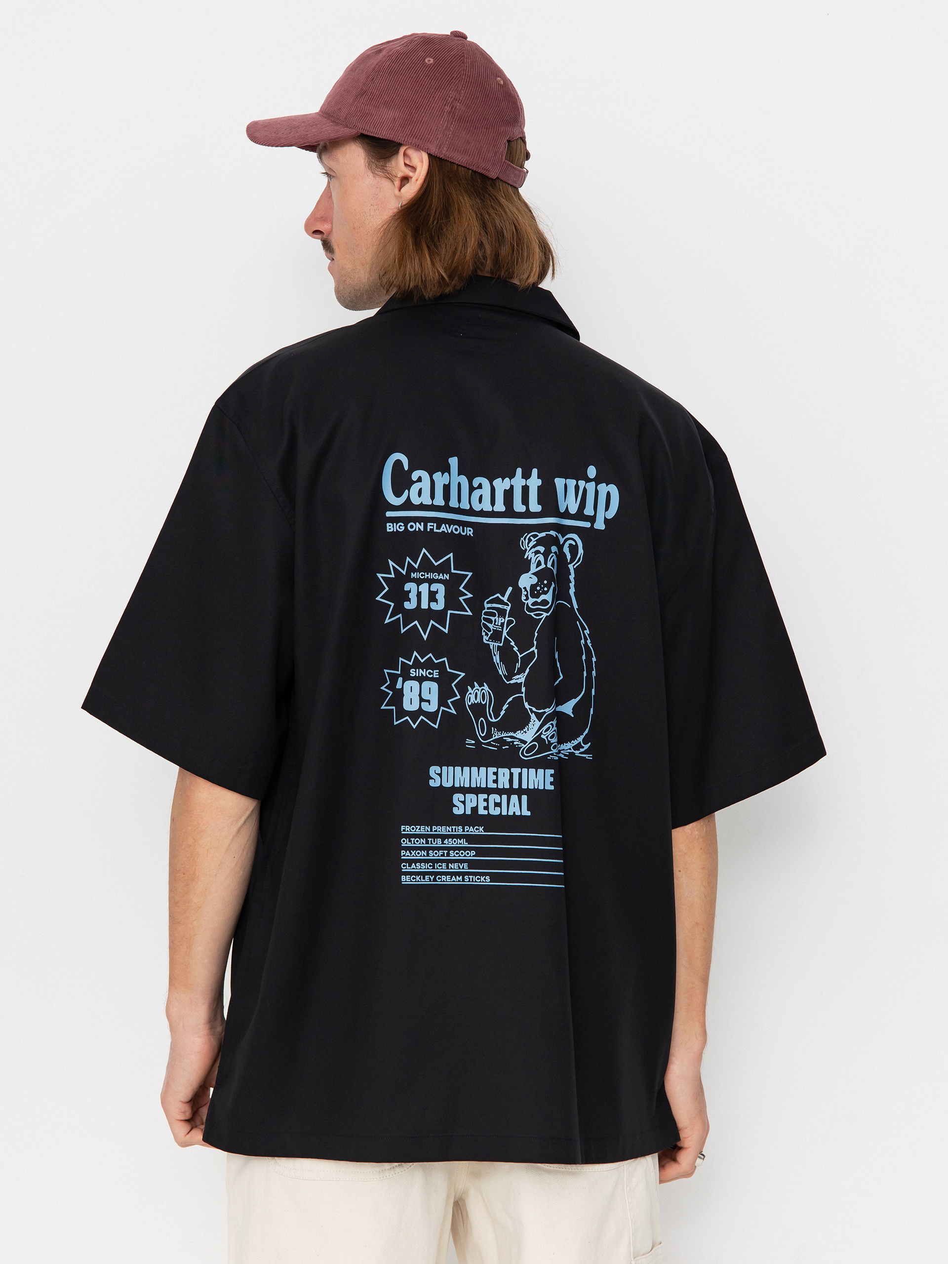 Cămașă Carhartt WIP Deli (black/bluebird)