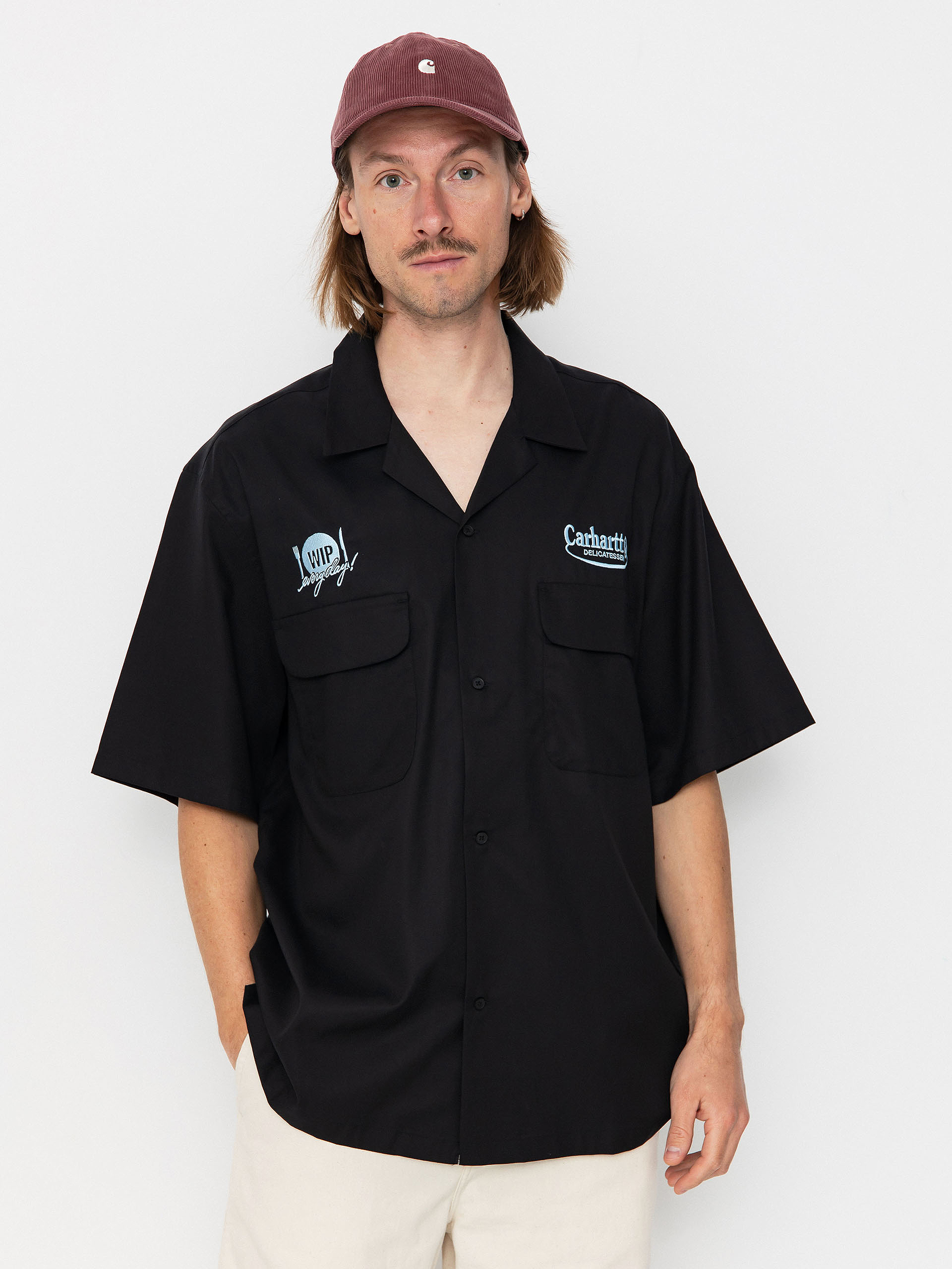 Cămașă Carhartt WIP Deli (black/bluebird)