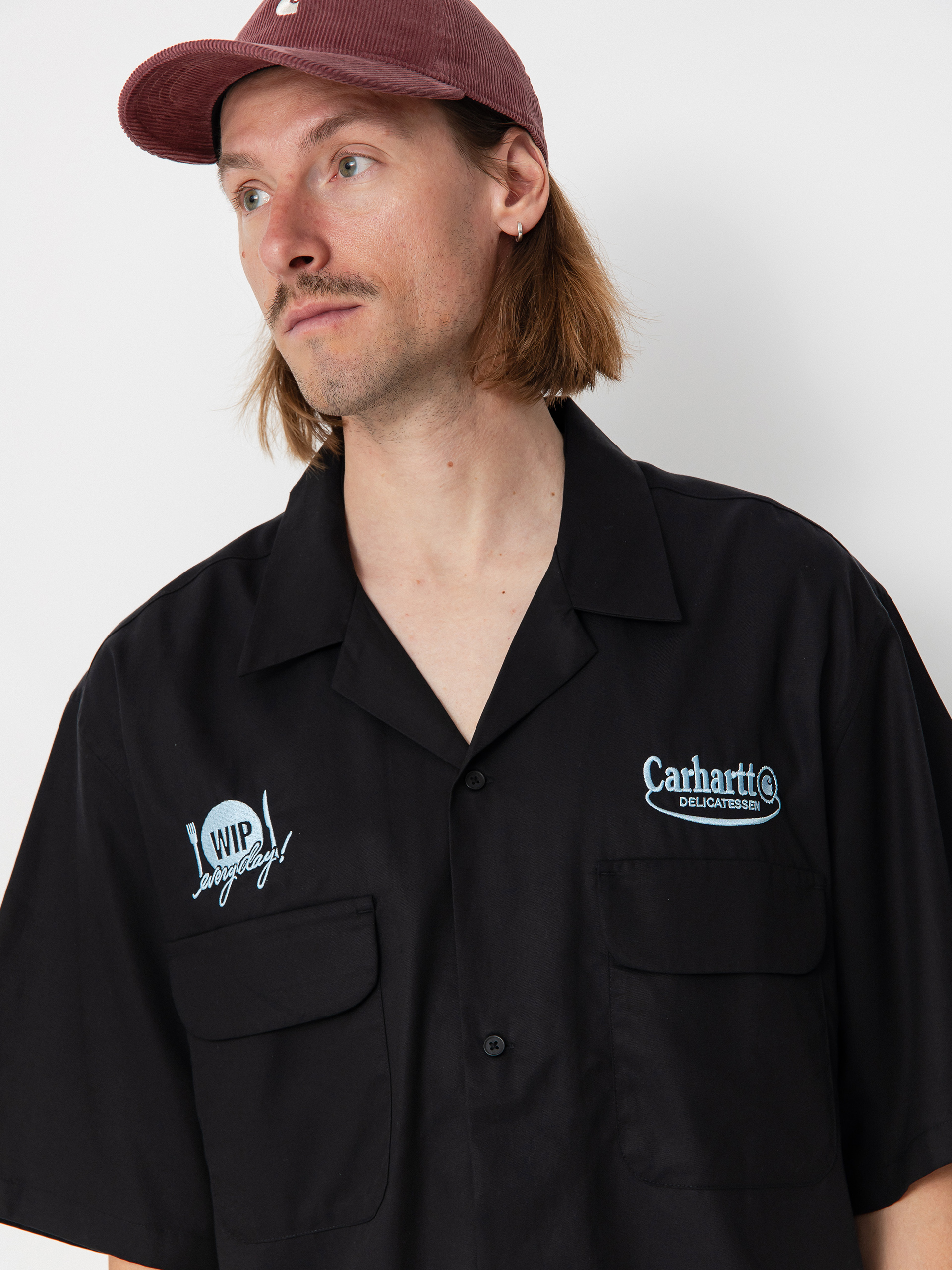 Cămașă Carhartt WIP Deli (black/bluebird)