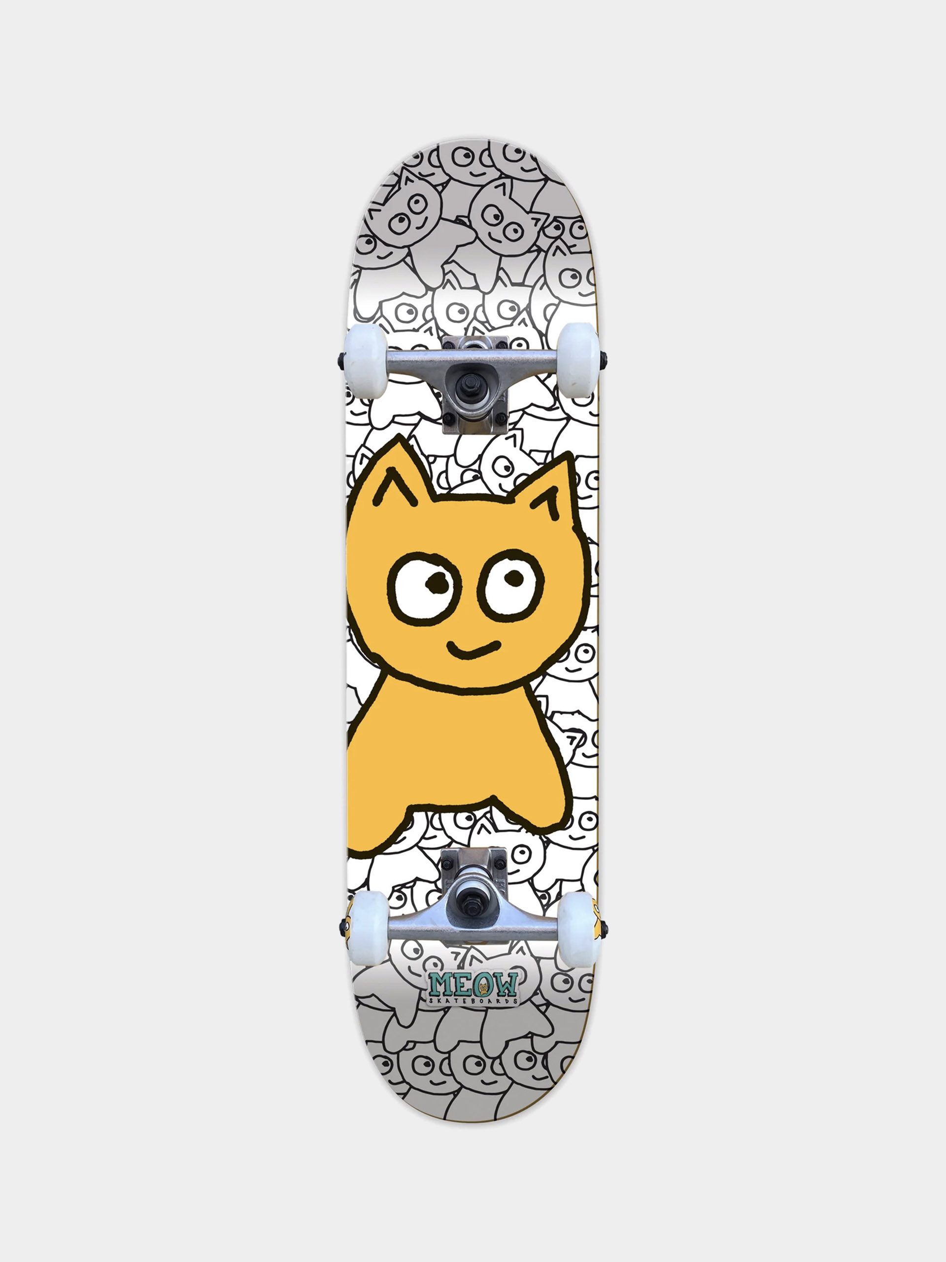 Skateboard Meow Skateboards Big Cat Sticker Pile (white)