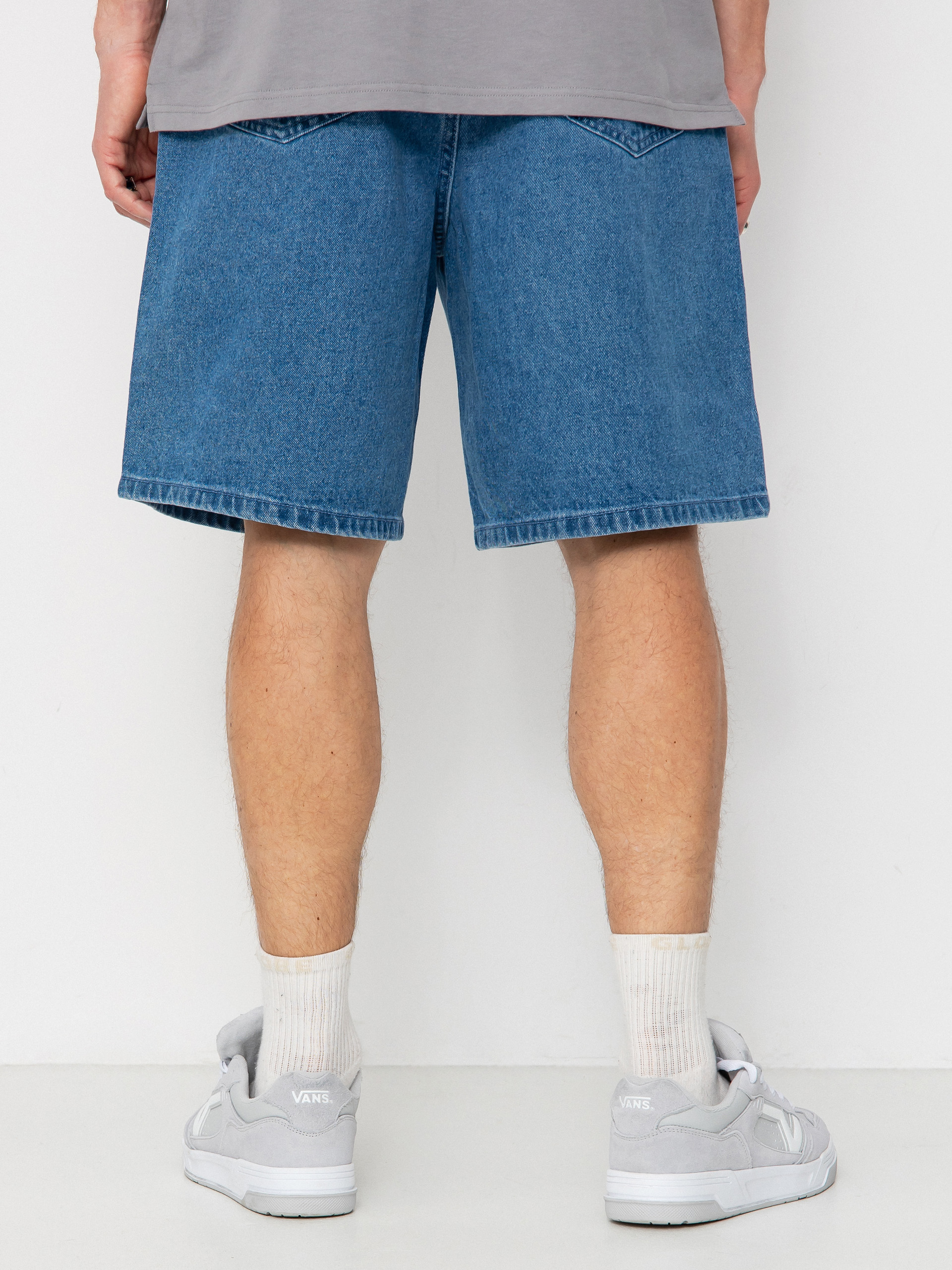 Pantaloni scurți OBEY Bigwig Baggy Denim (light indigo)