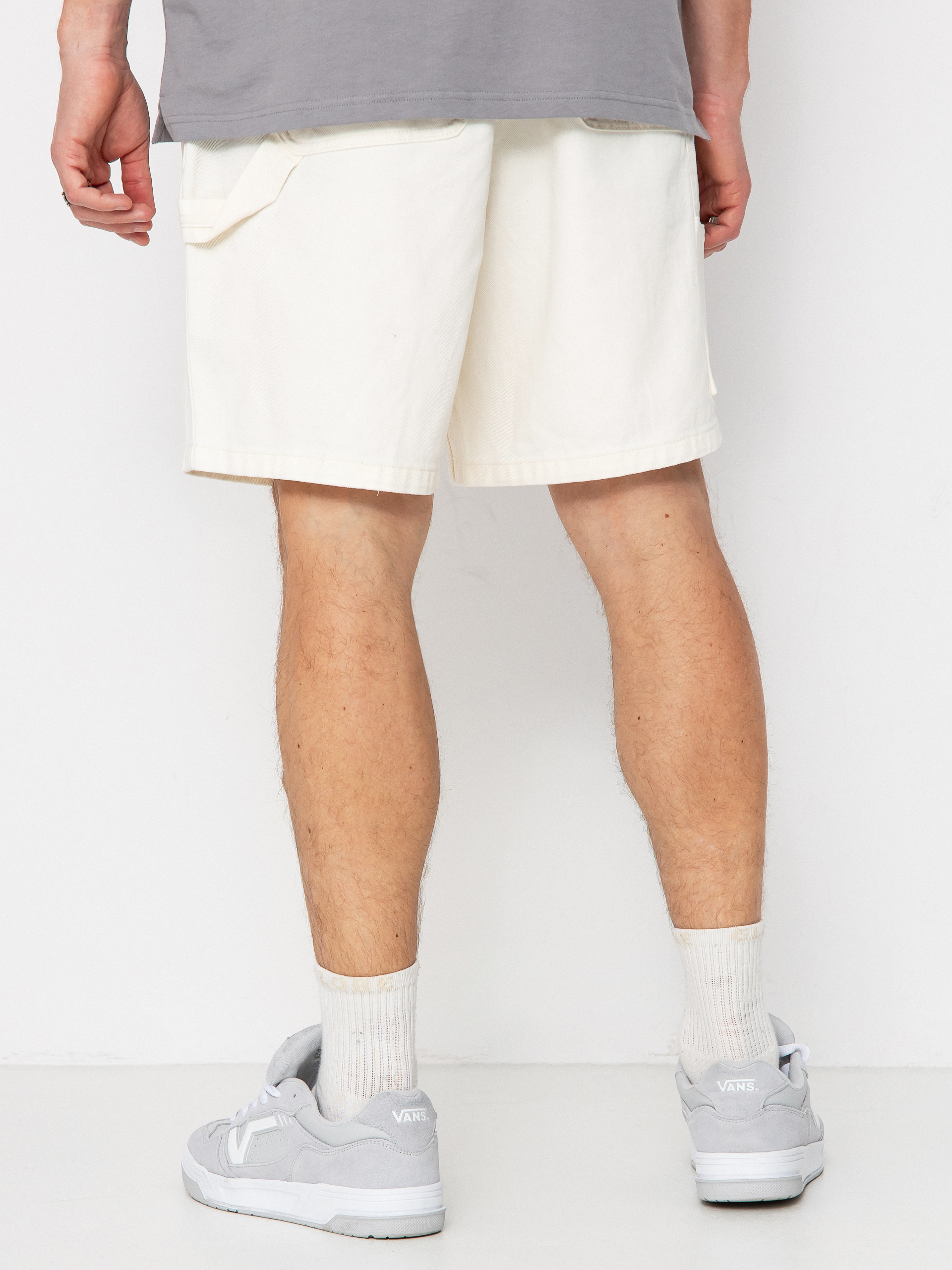 Pantaloni scurți OBEY Easy Denim Carpenter (unbleached faded wash)