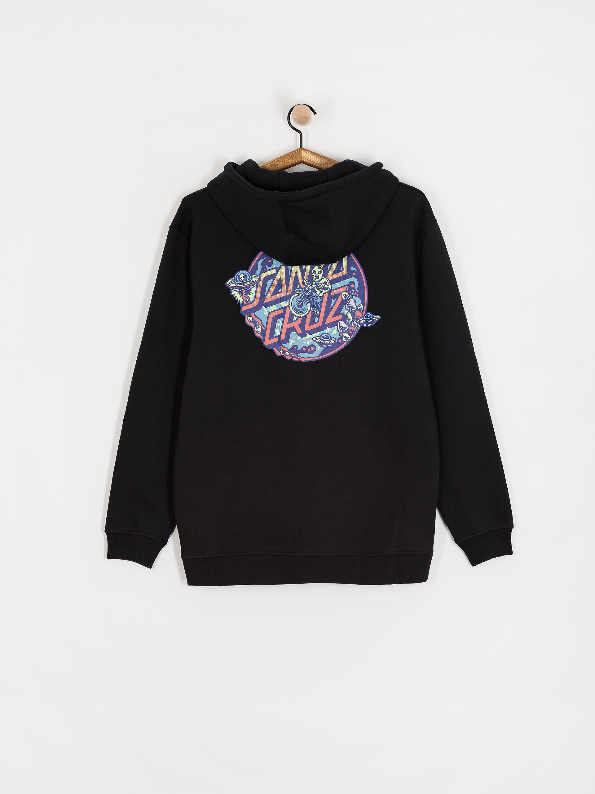 Hanorac cu glugă Santa Cruz Winkowski Dope Planet 2 Centre HD (black)