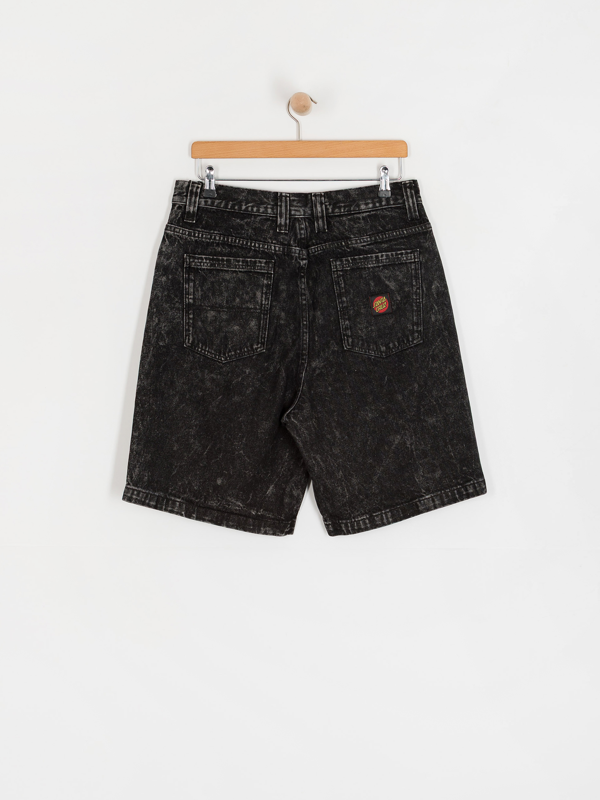 Pantaloni scurți Santa Cruz Big (black acid wash)