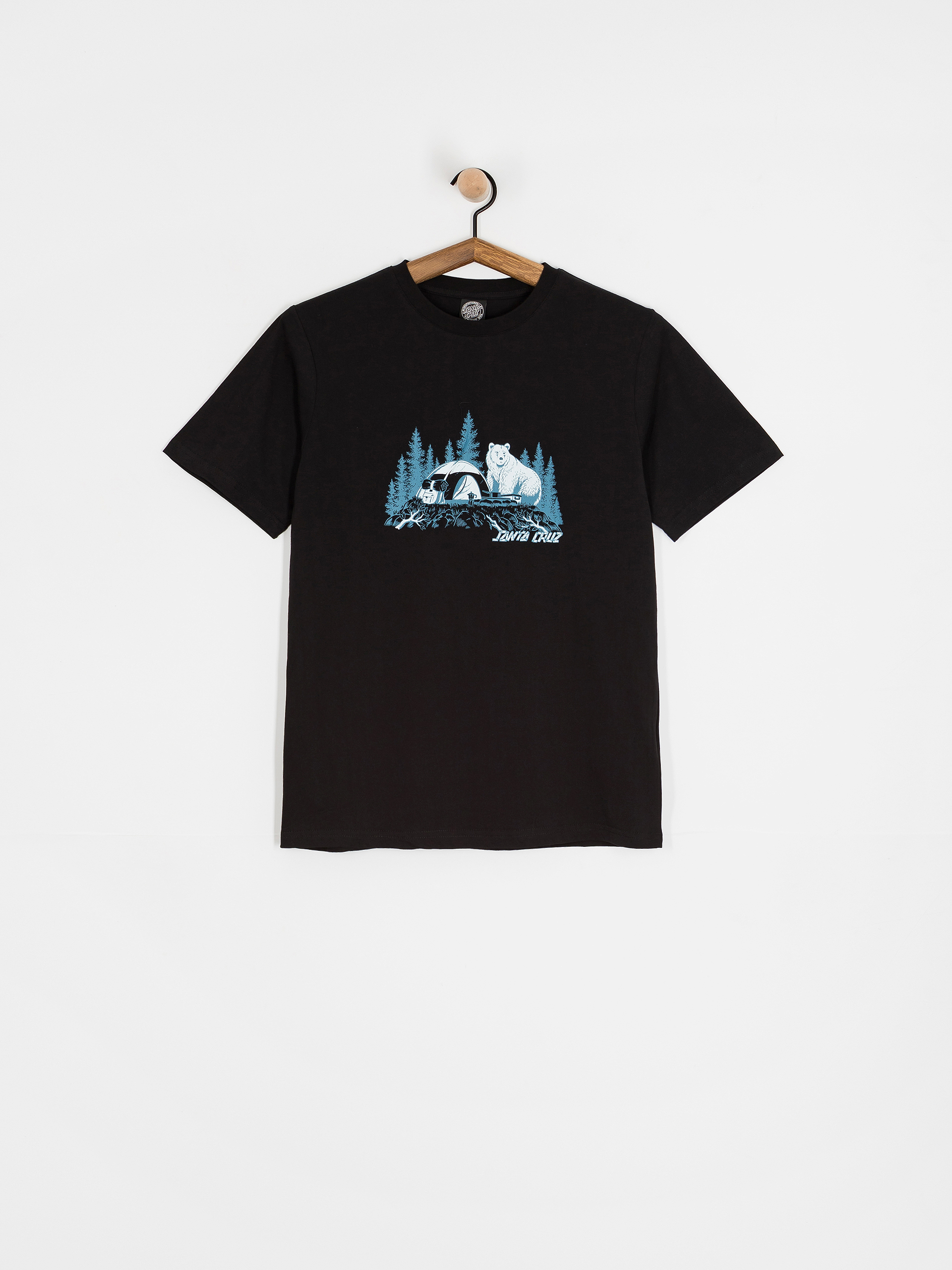 Tricou Santa Cruz Woodland Mini Strip Front Wmn (black)