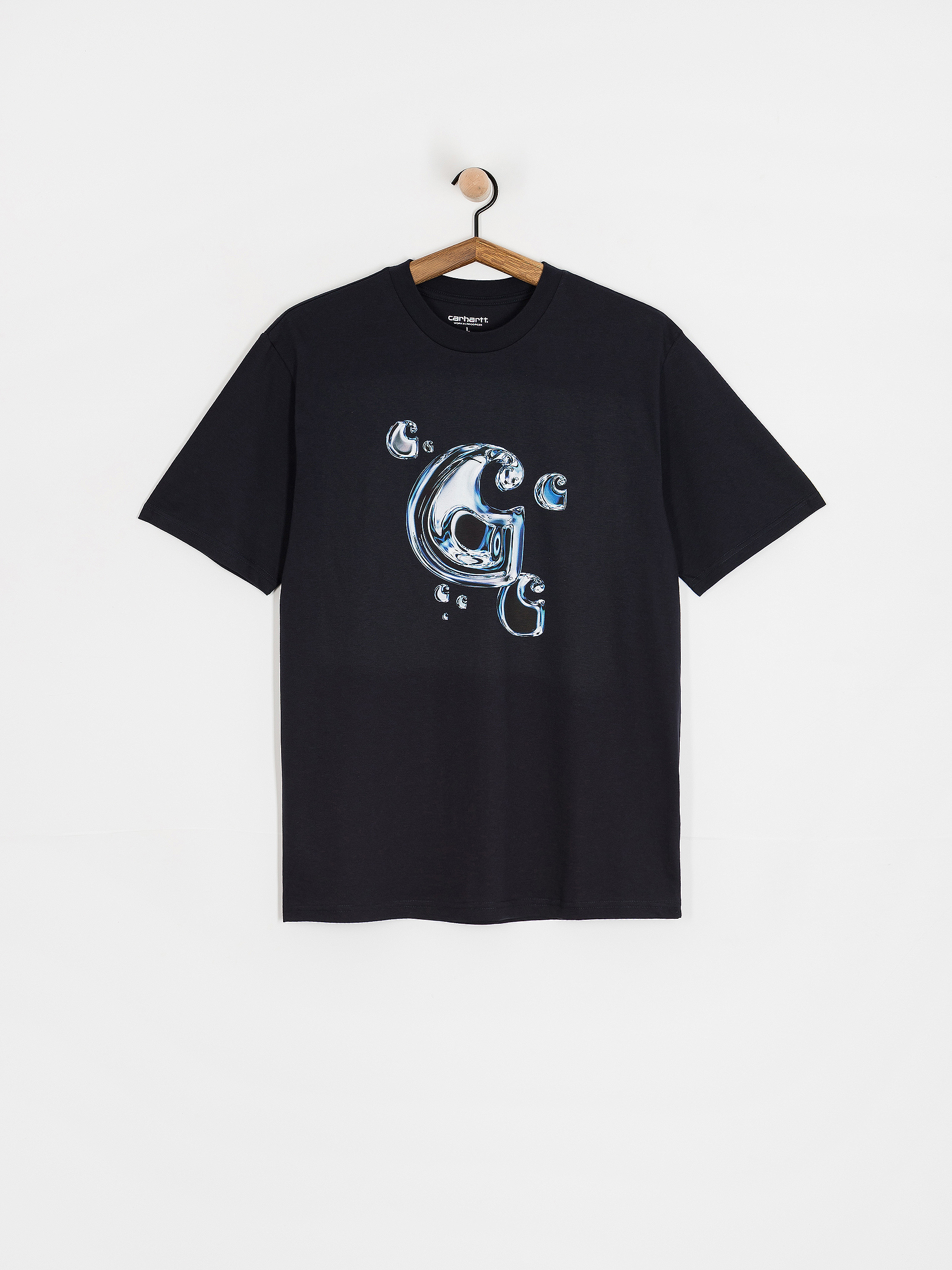 Tricou Carhartt WIP Solar Chrome C-Logo (dark navy)