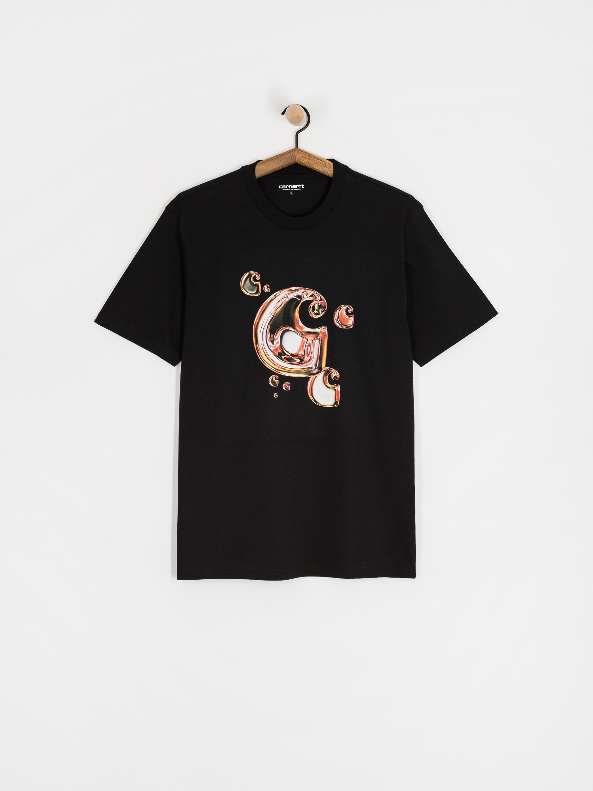Tricou Carhartt WIP Solar Chrome C-Logo (black)
