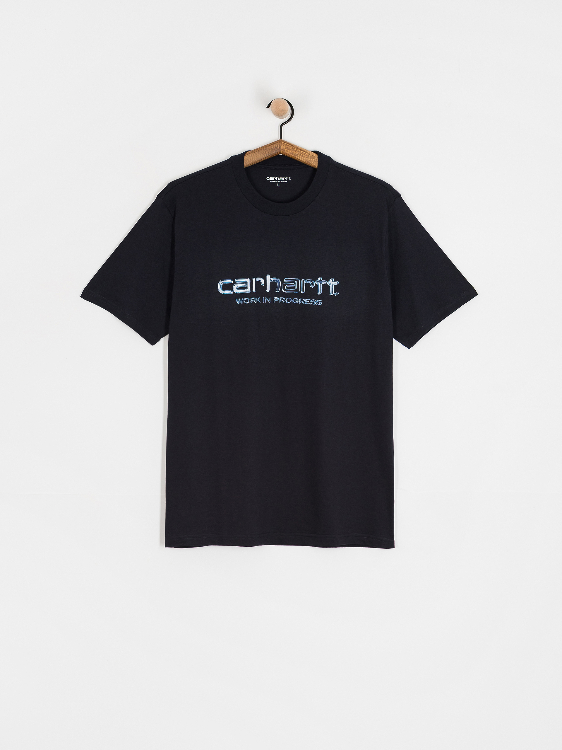 Tricou Carhartt WIP Solar Chrome Script (dark navy)