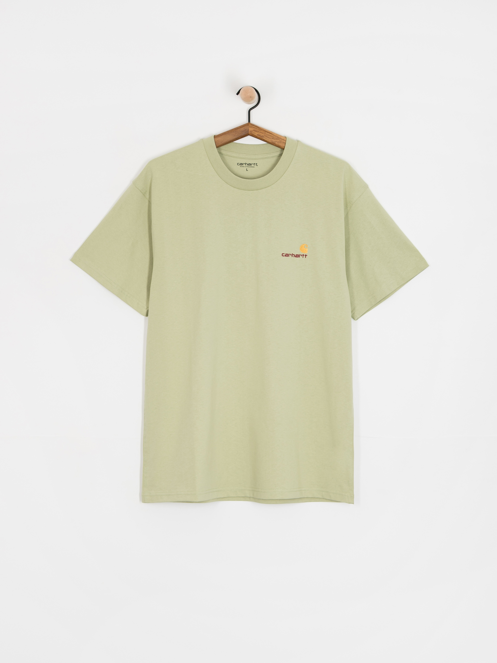 Tricou Carhartt WIP American Script (pale olive)