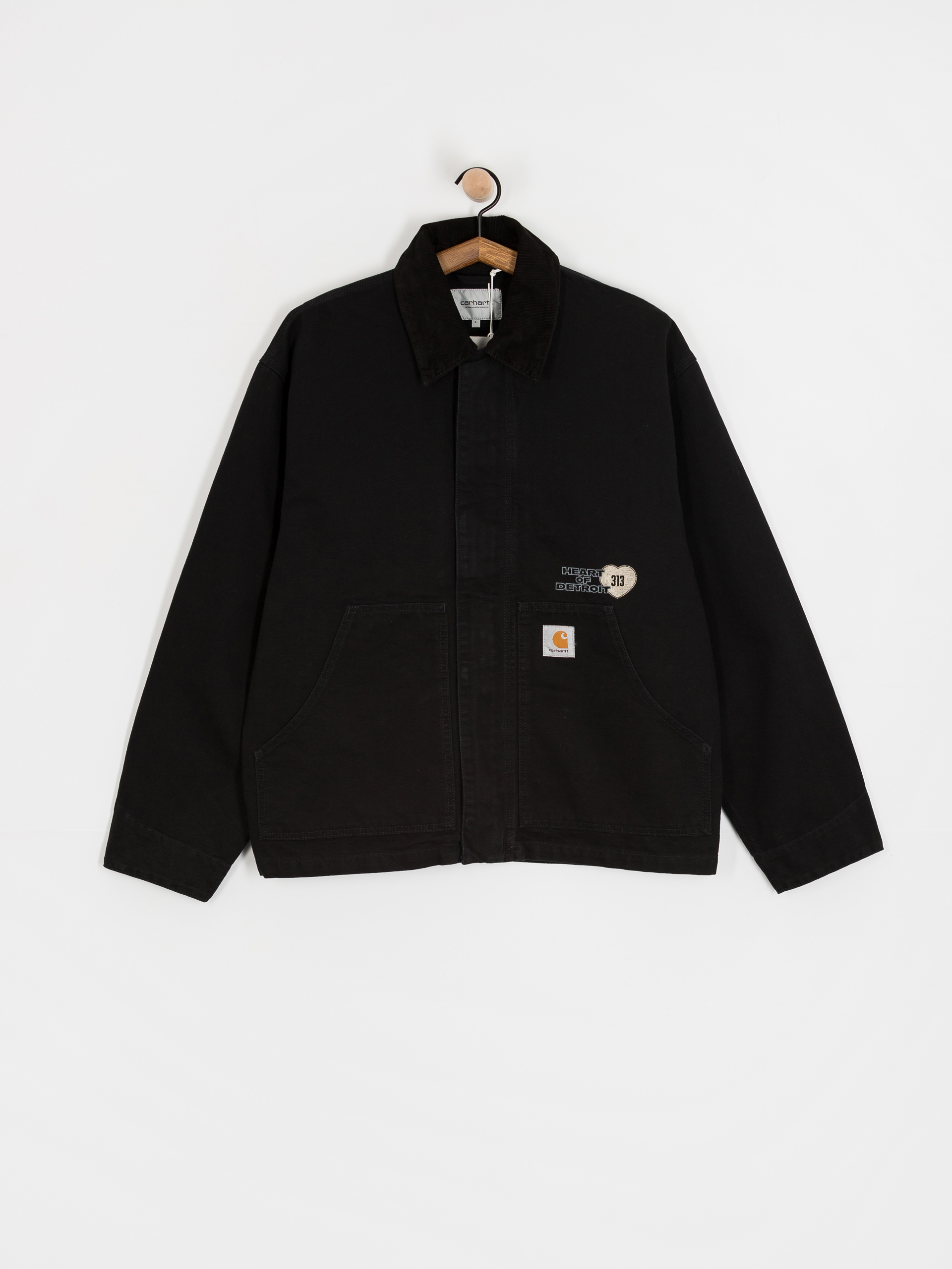 Geacă Carhartt WIP OG Arcan Graphic (black/black/heavy stone wash)