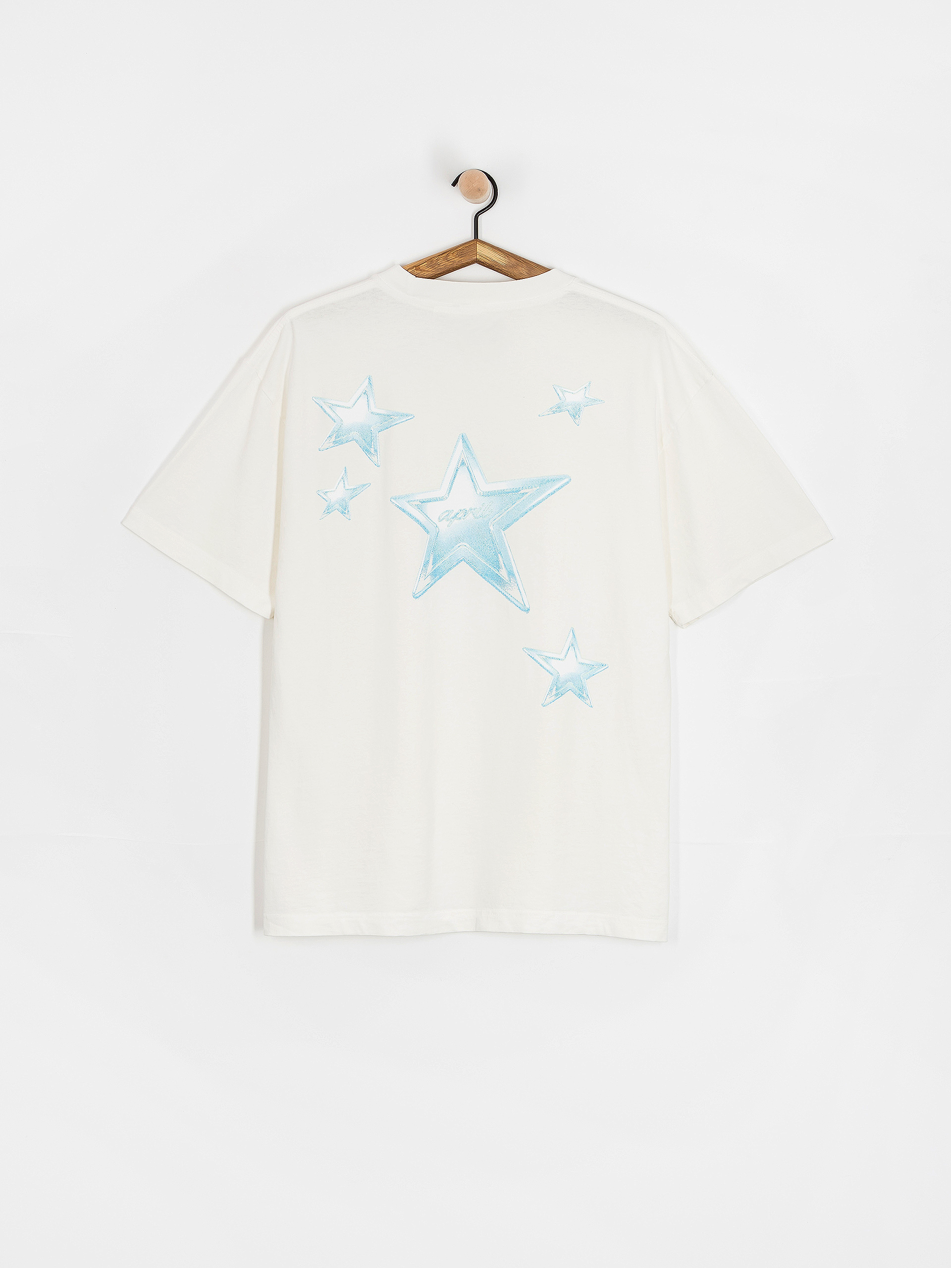 Tricou April Skateboards Stars (white)