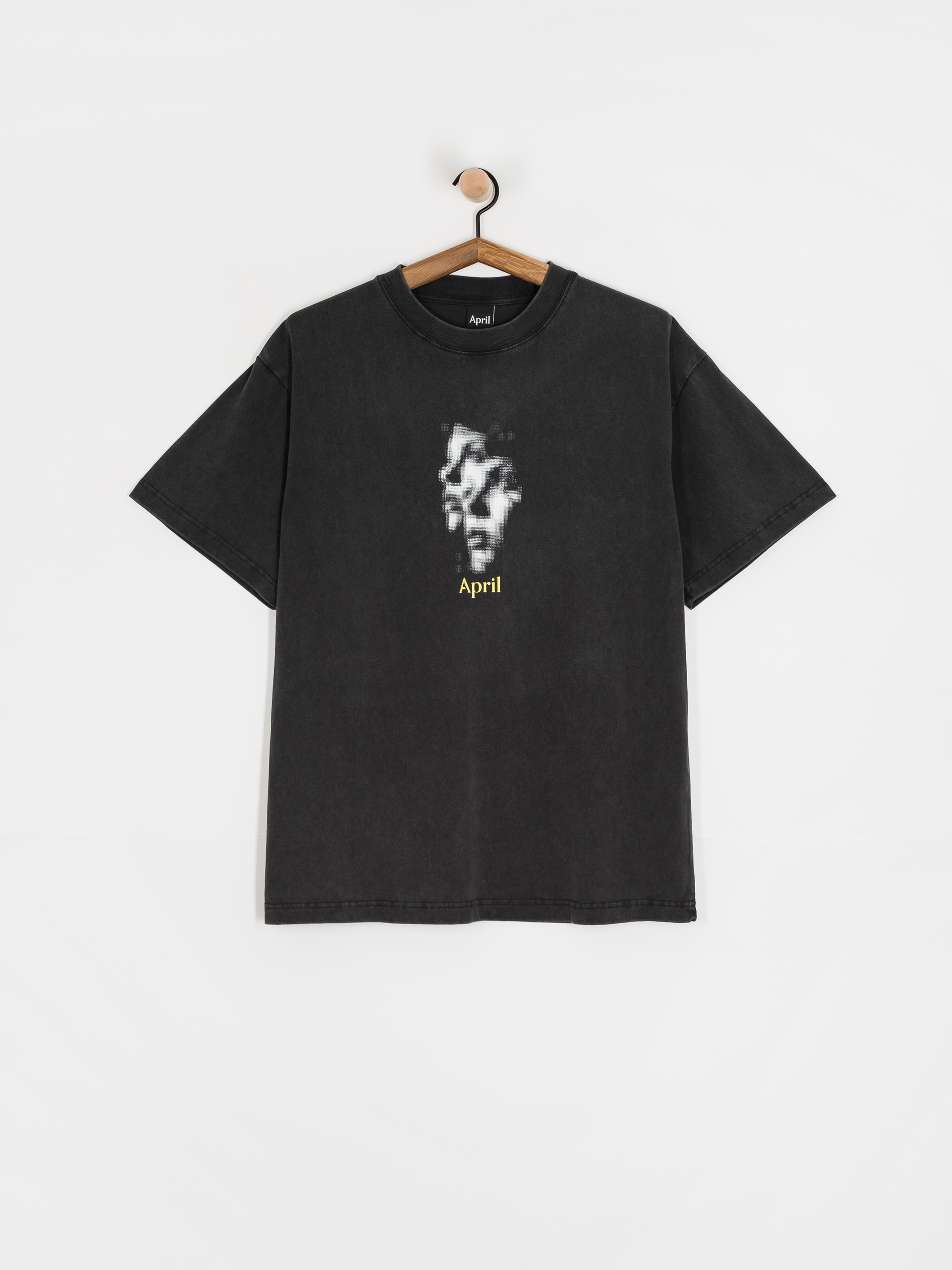 Tricou April Skateboards Two Face (vintage black)