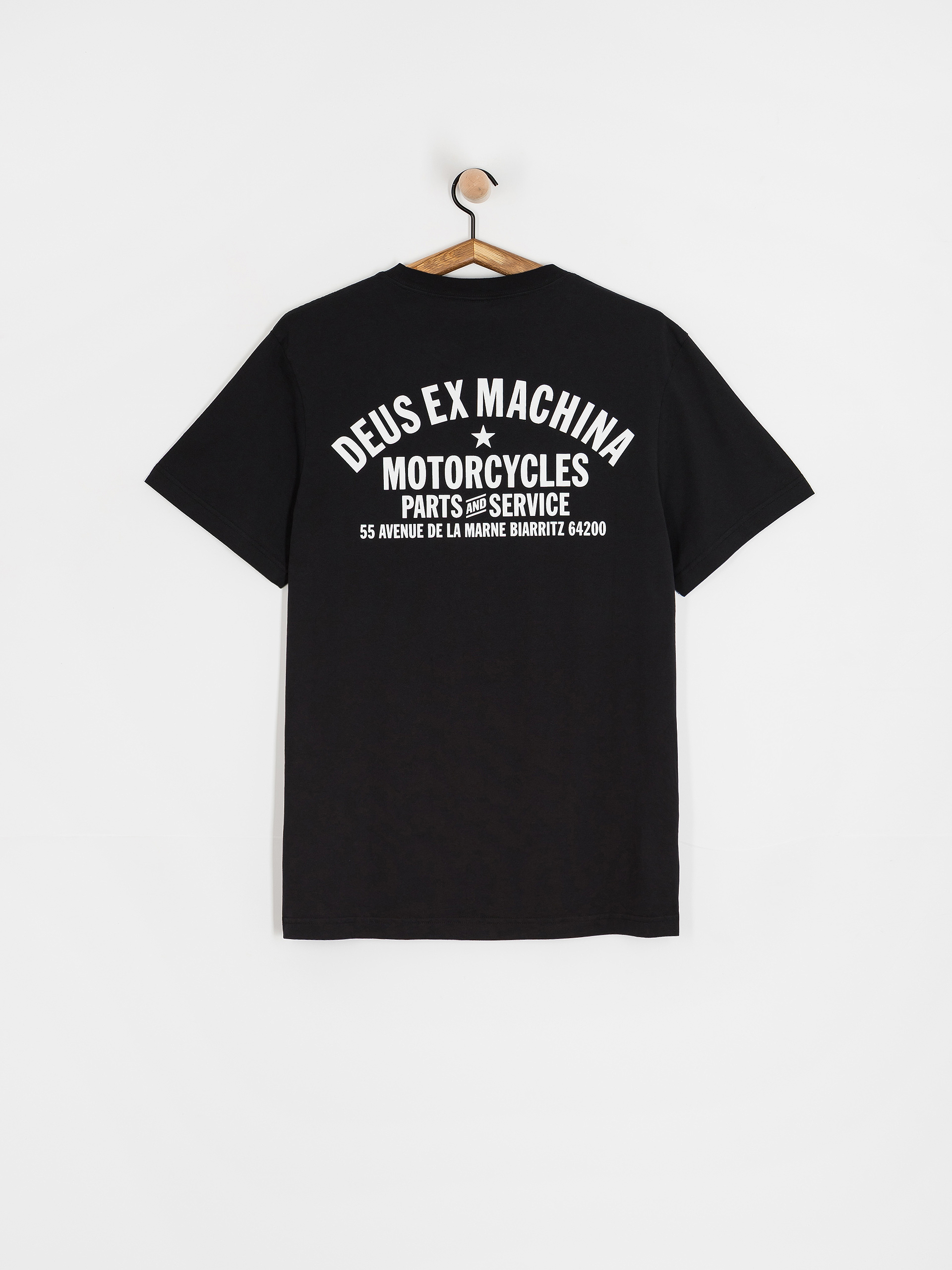 Tricou Deus Ex Machina Biarritz Address (black)