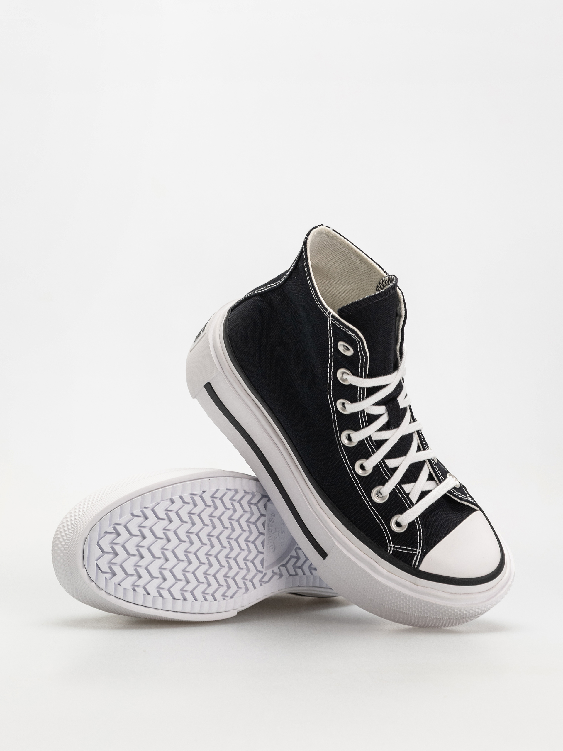 Teniși Converse Chuck Taylor All Star Lift Double Stack Hi - negru