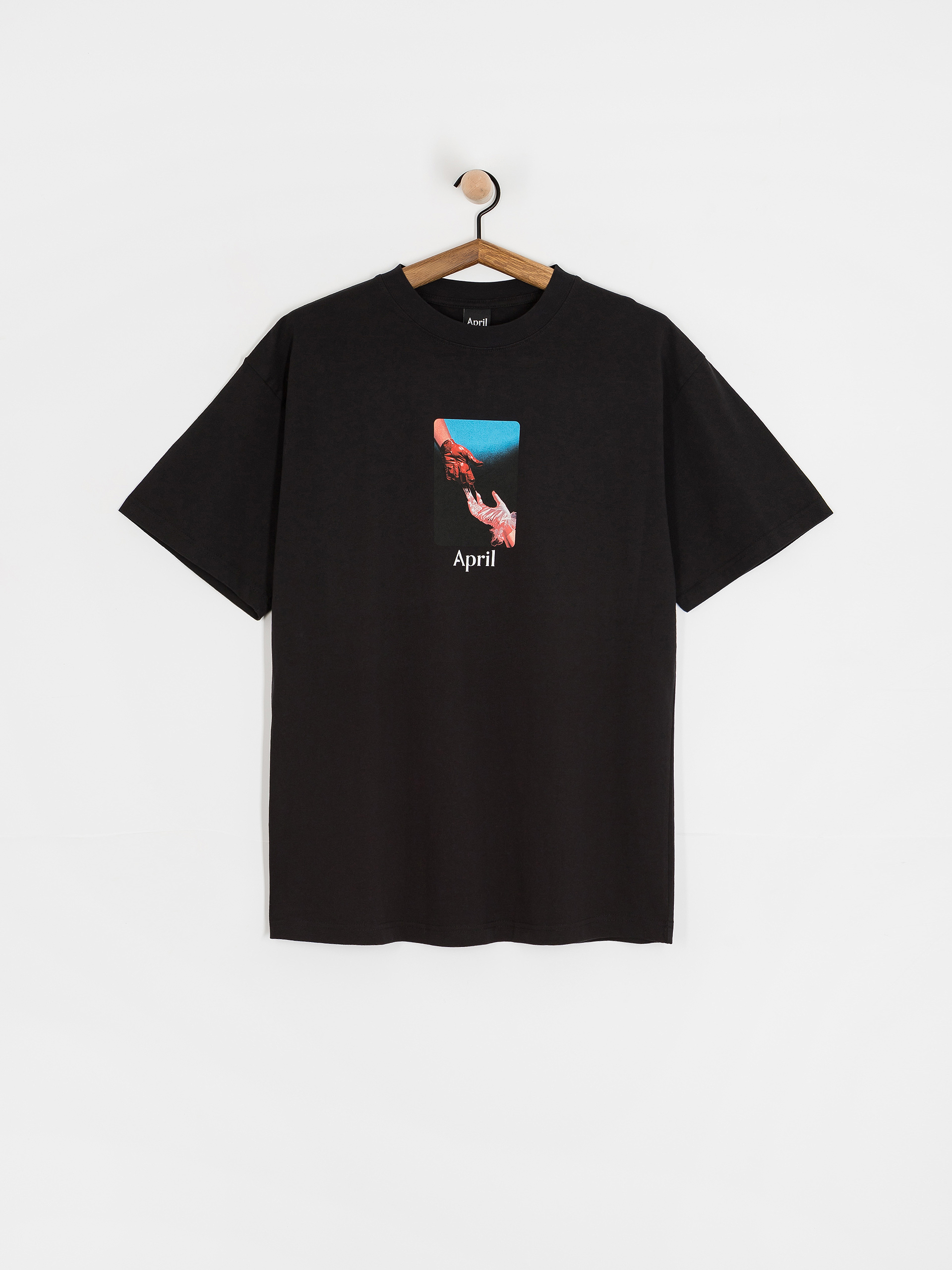 Tricou April Skateboards Material (black)