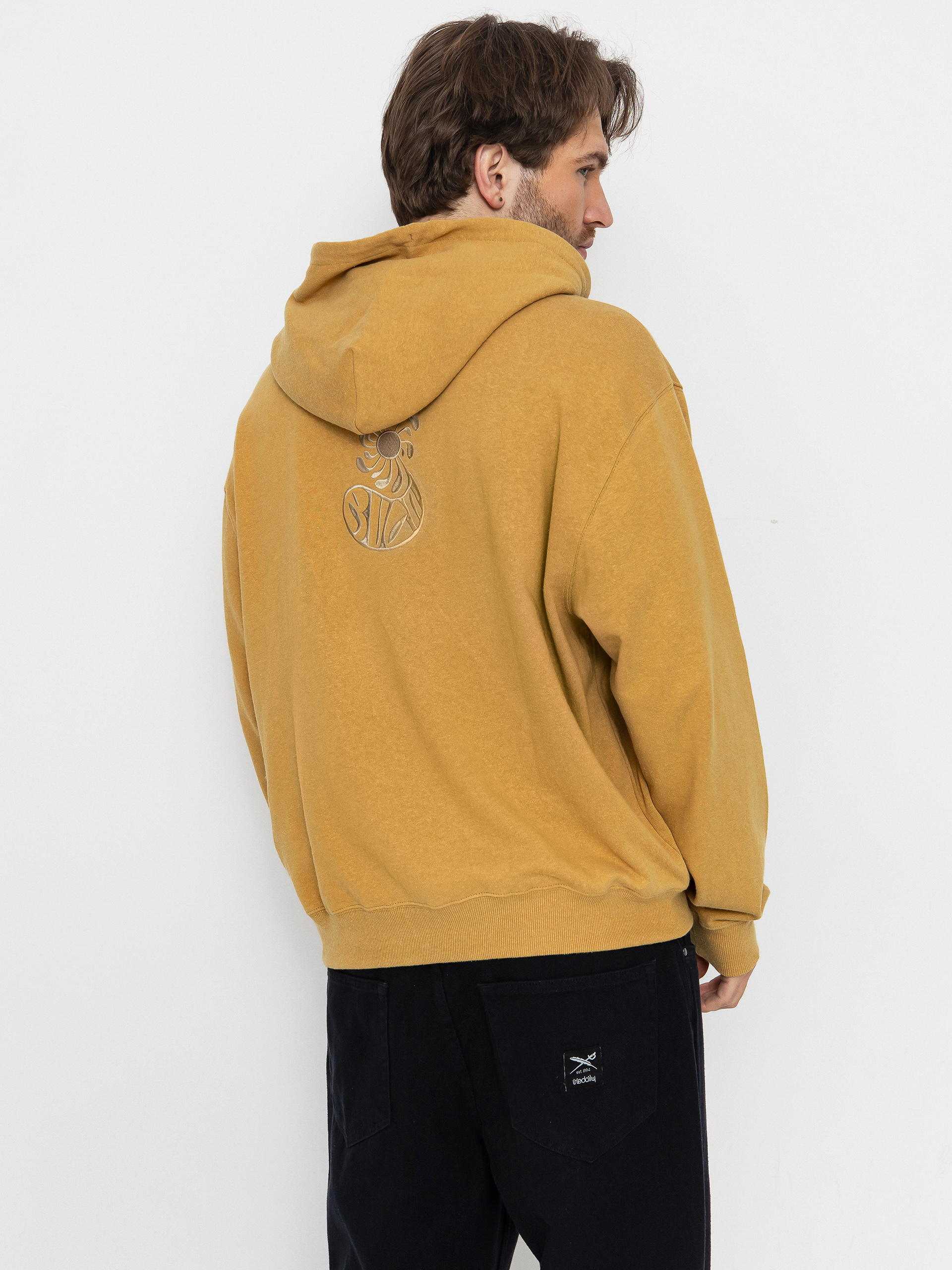 Hanorac cu glugă RVCA La Wave HD (ochre)