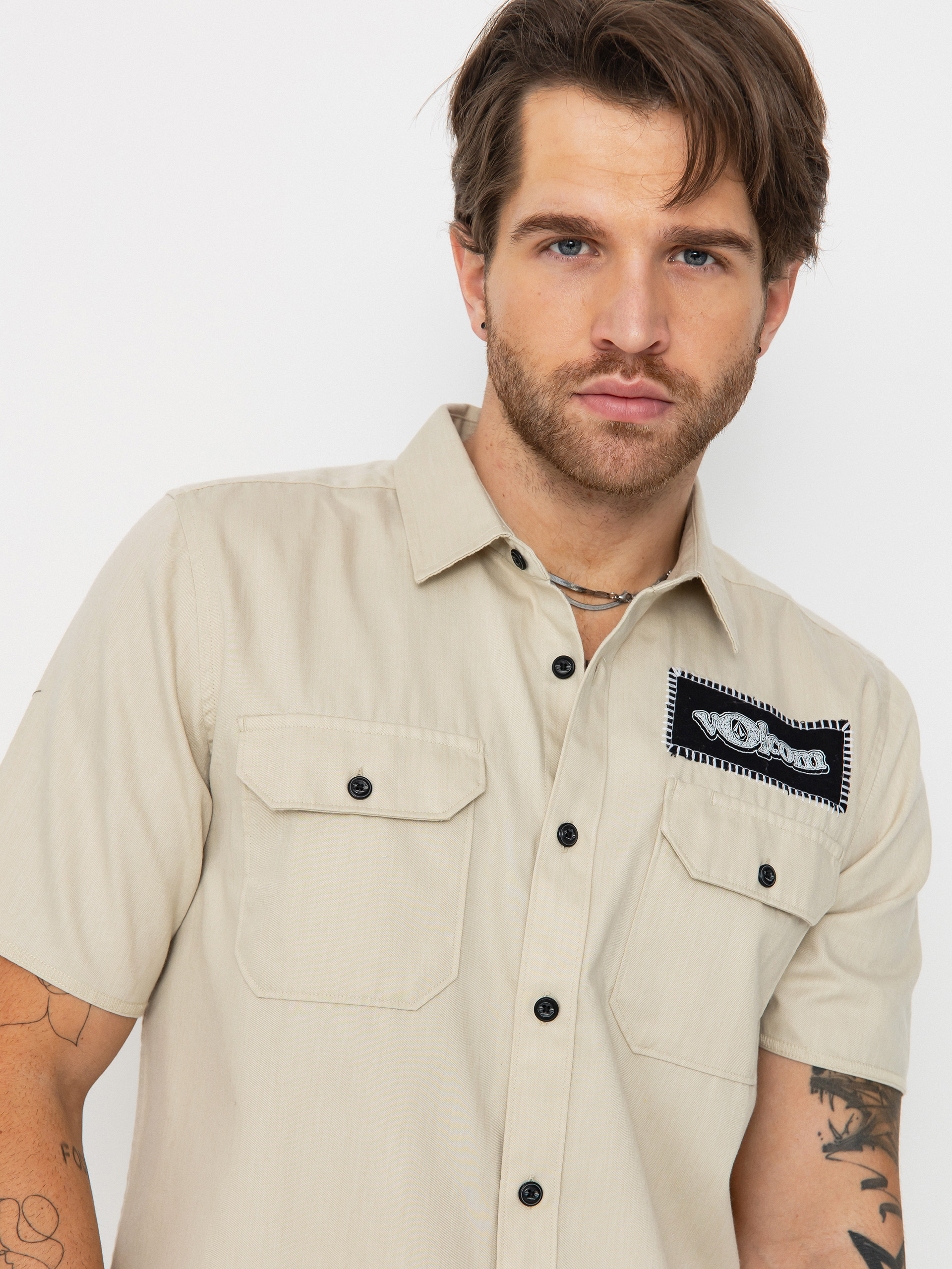 Cămașă Volcom Volcom Ent (pale khaki)