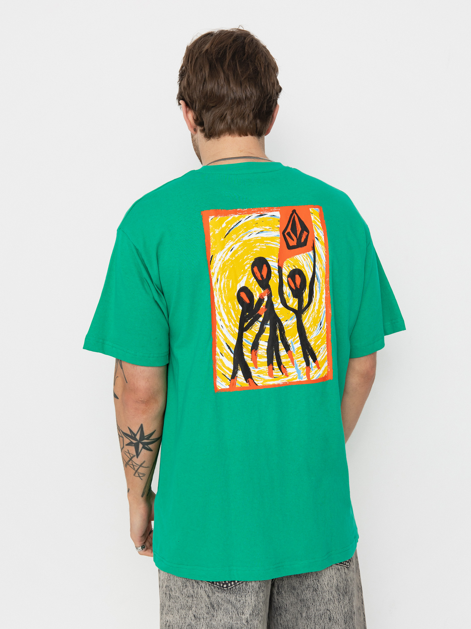 Tricou Volcom Gonyvaders Lse (mint)