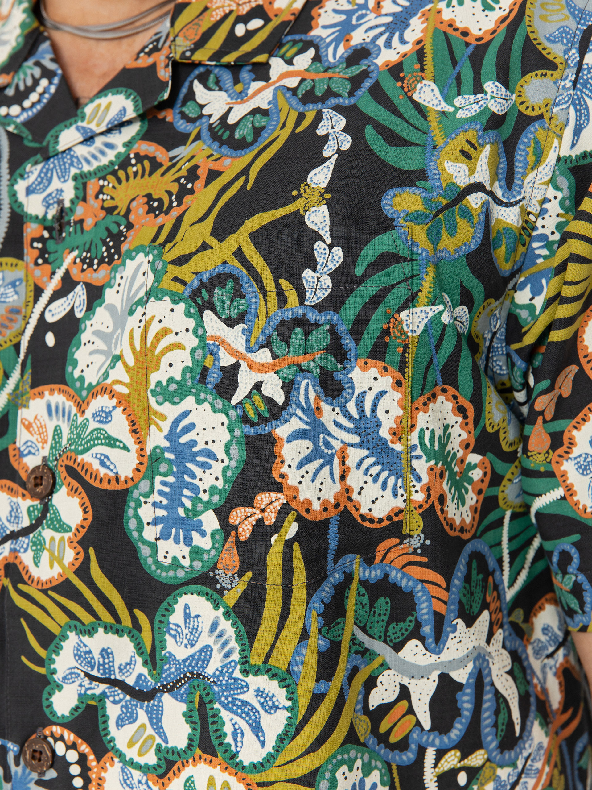 Cămașă Patagonia Tidal Threads Camp (undersea/ink black)