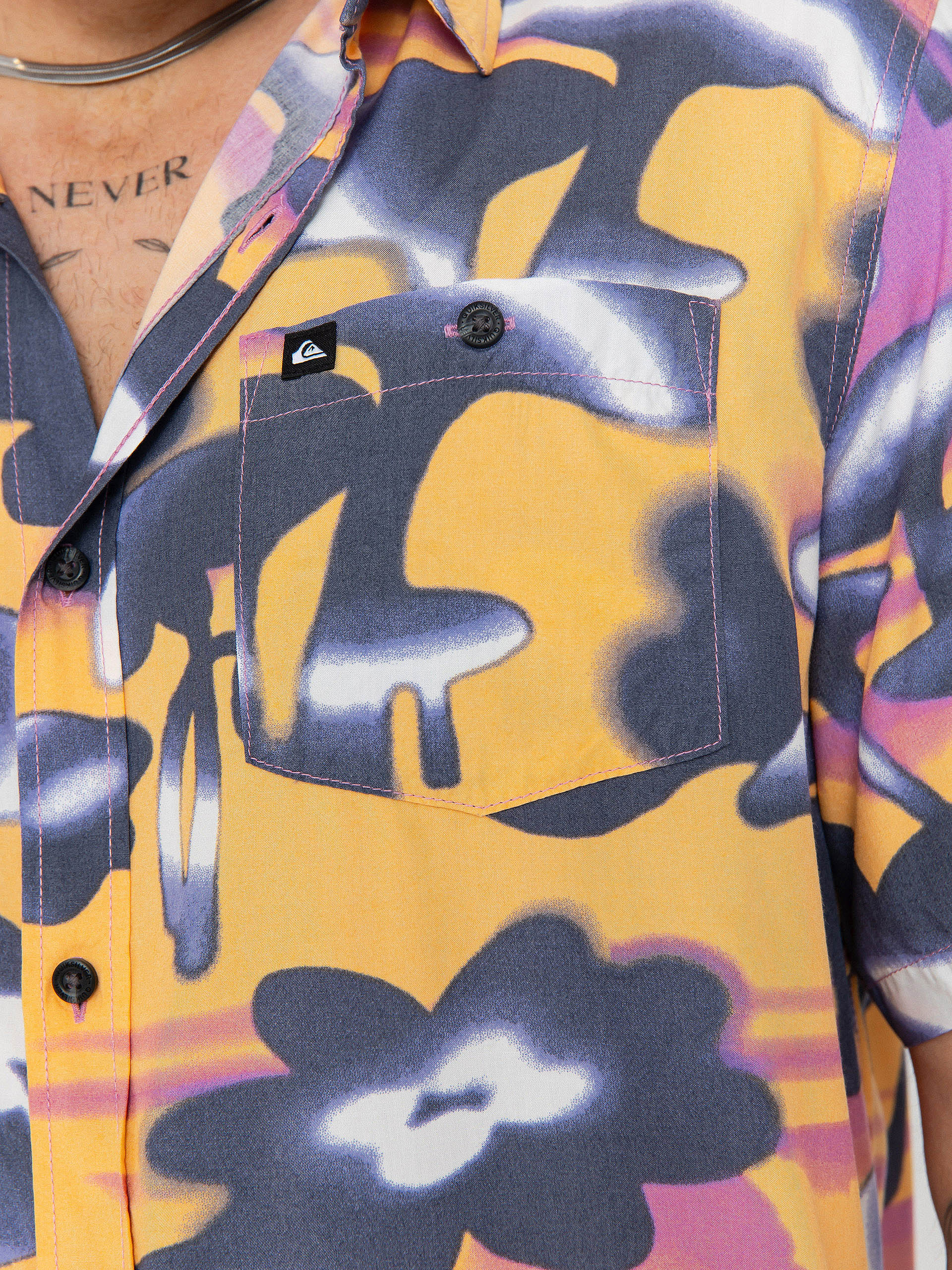 Cămașă Quiksilver Safe Paradise (vintage violet biophilia)