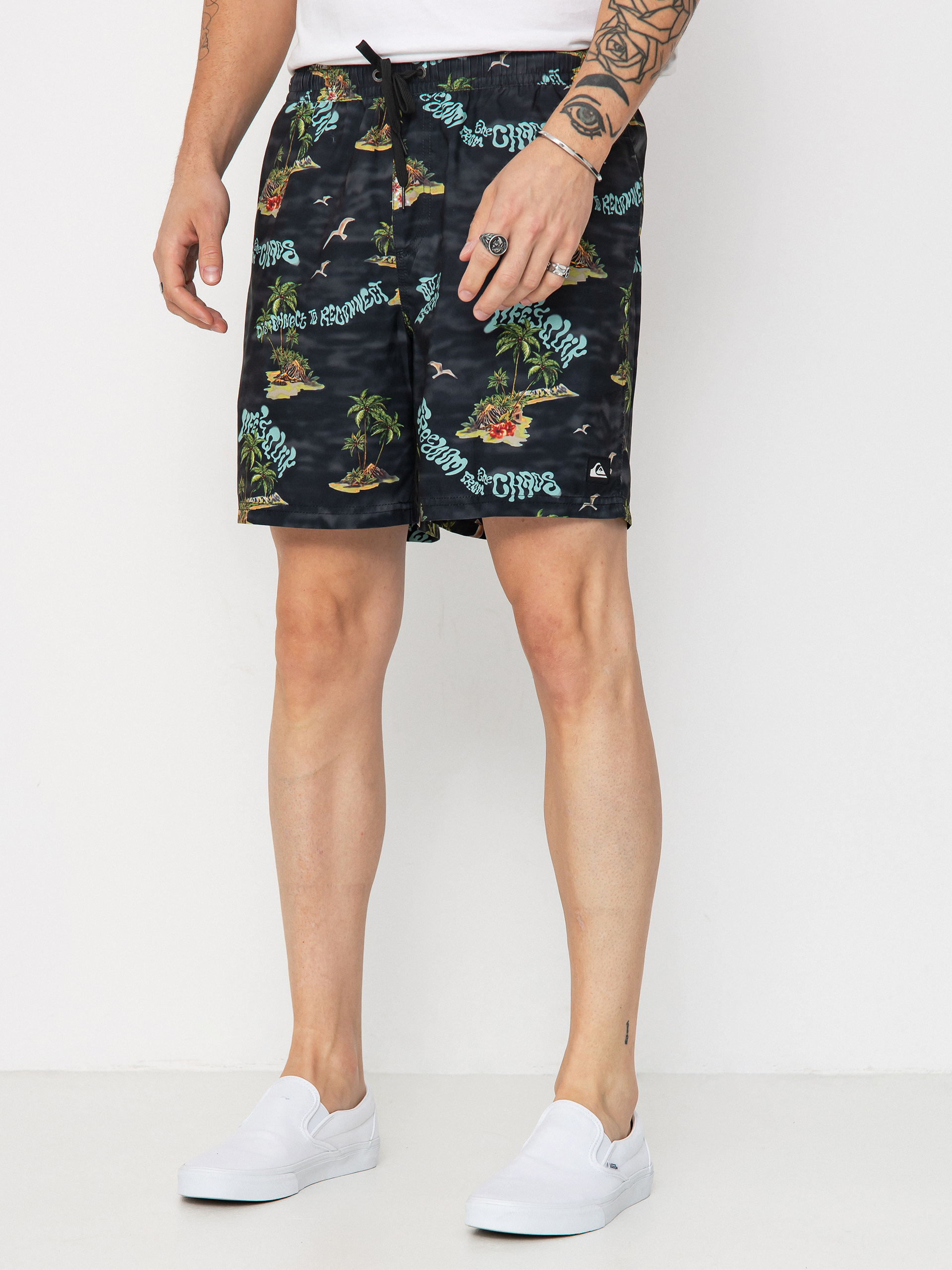 Pantaloni scurți Quiksilver Everyday Straight Volley 17 (black naturama)