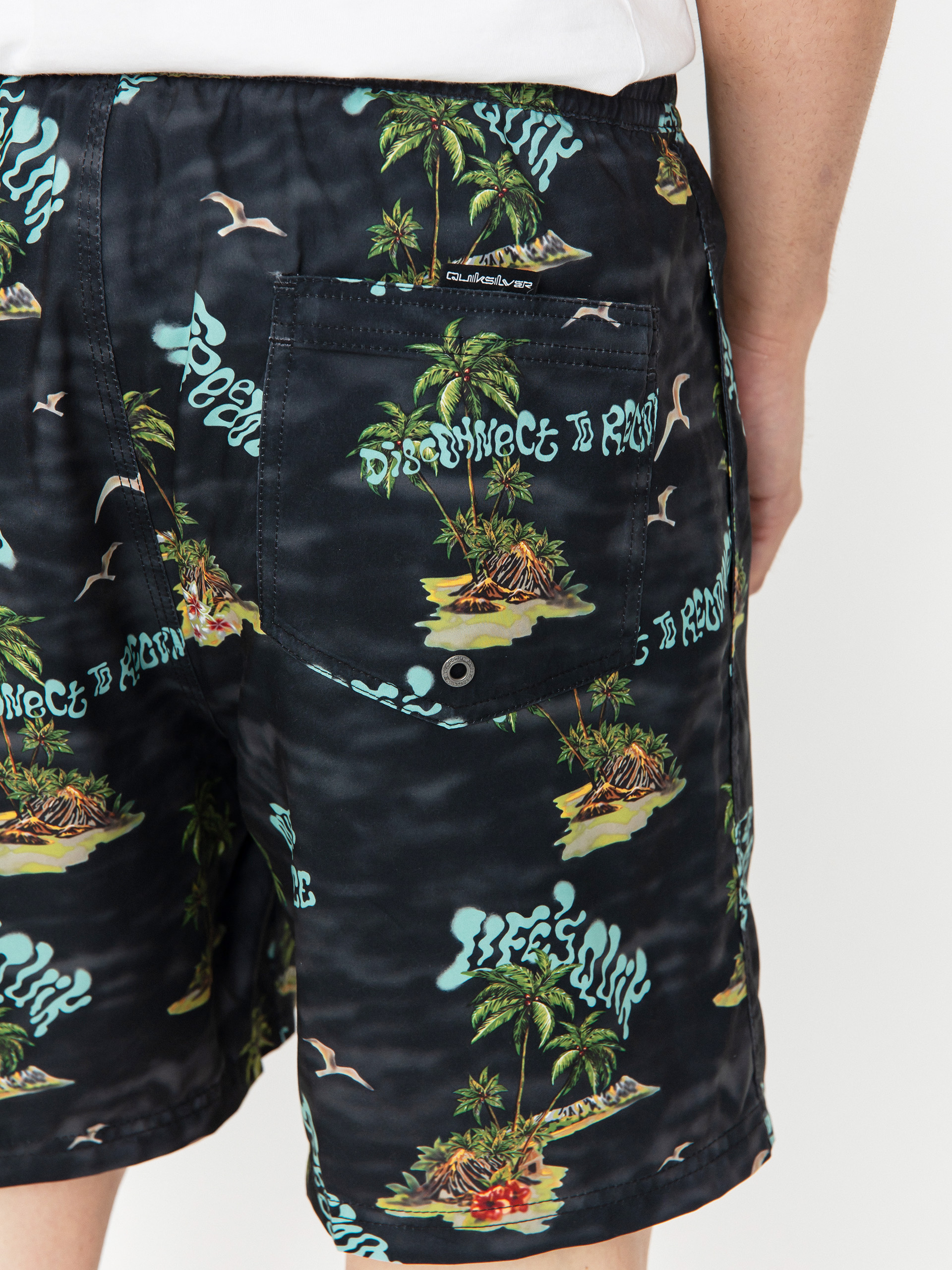 Pantaloni scurți Quiksilver Everyday Straight Volley 17 (black naturama)