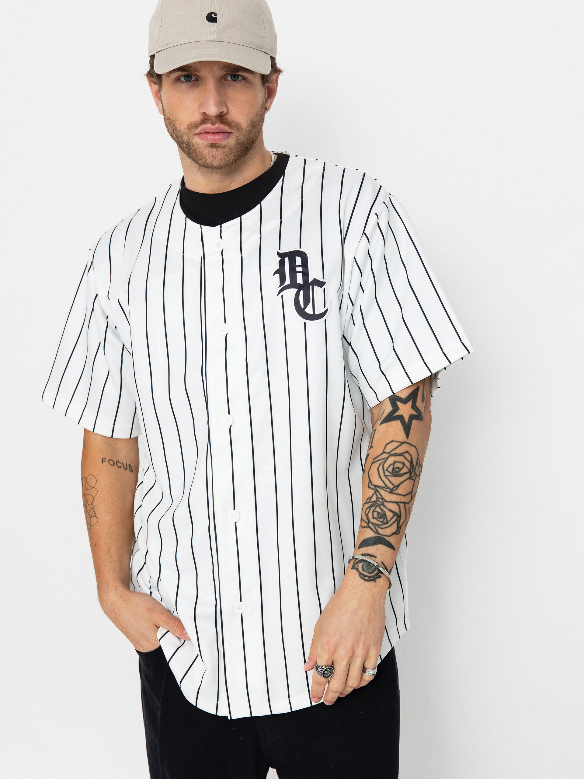 Tricou DC Slugger Jersey (white pinstripe)