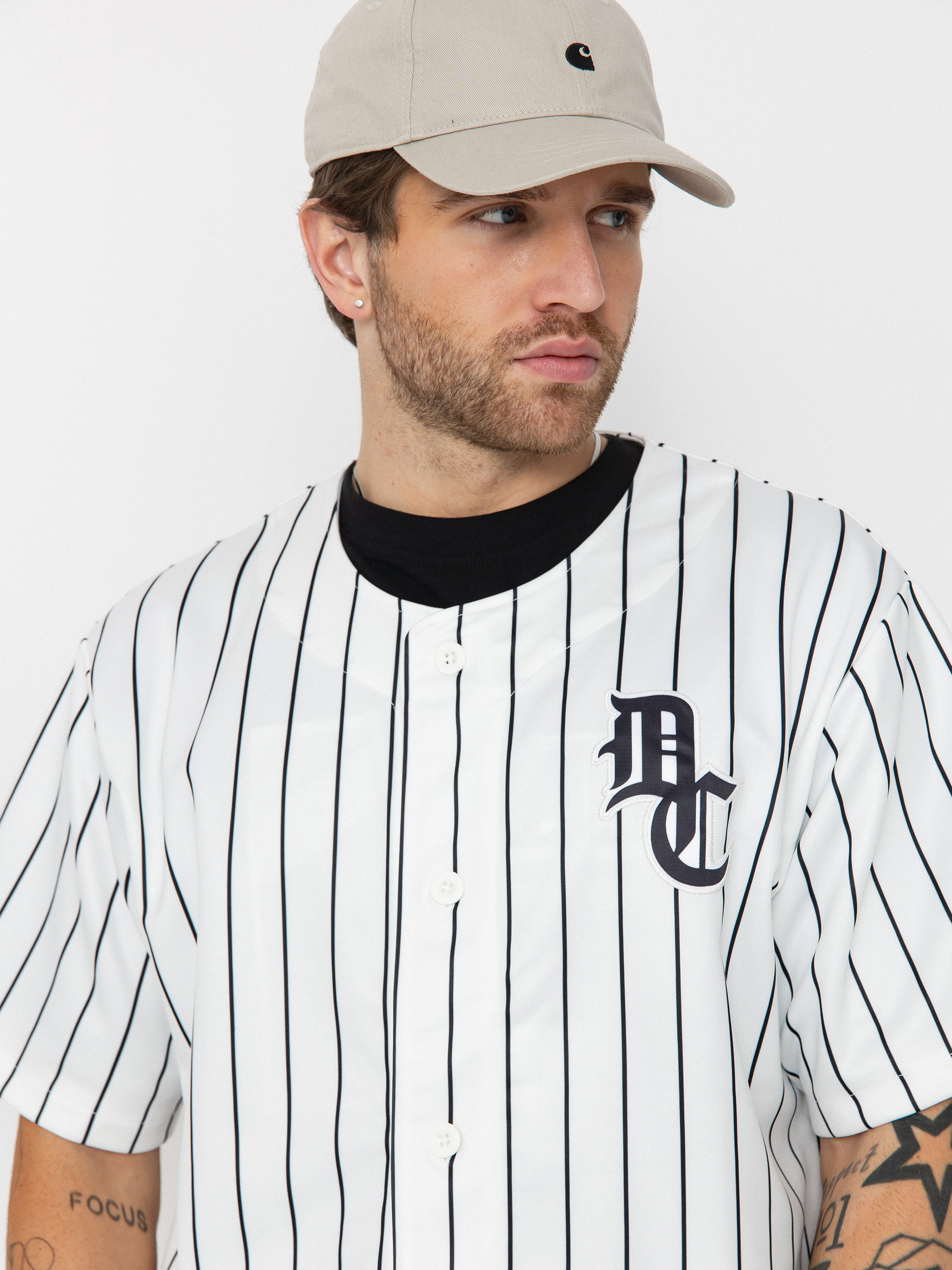 Tricou DC Slugger Jersey (white pinstripe)