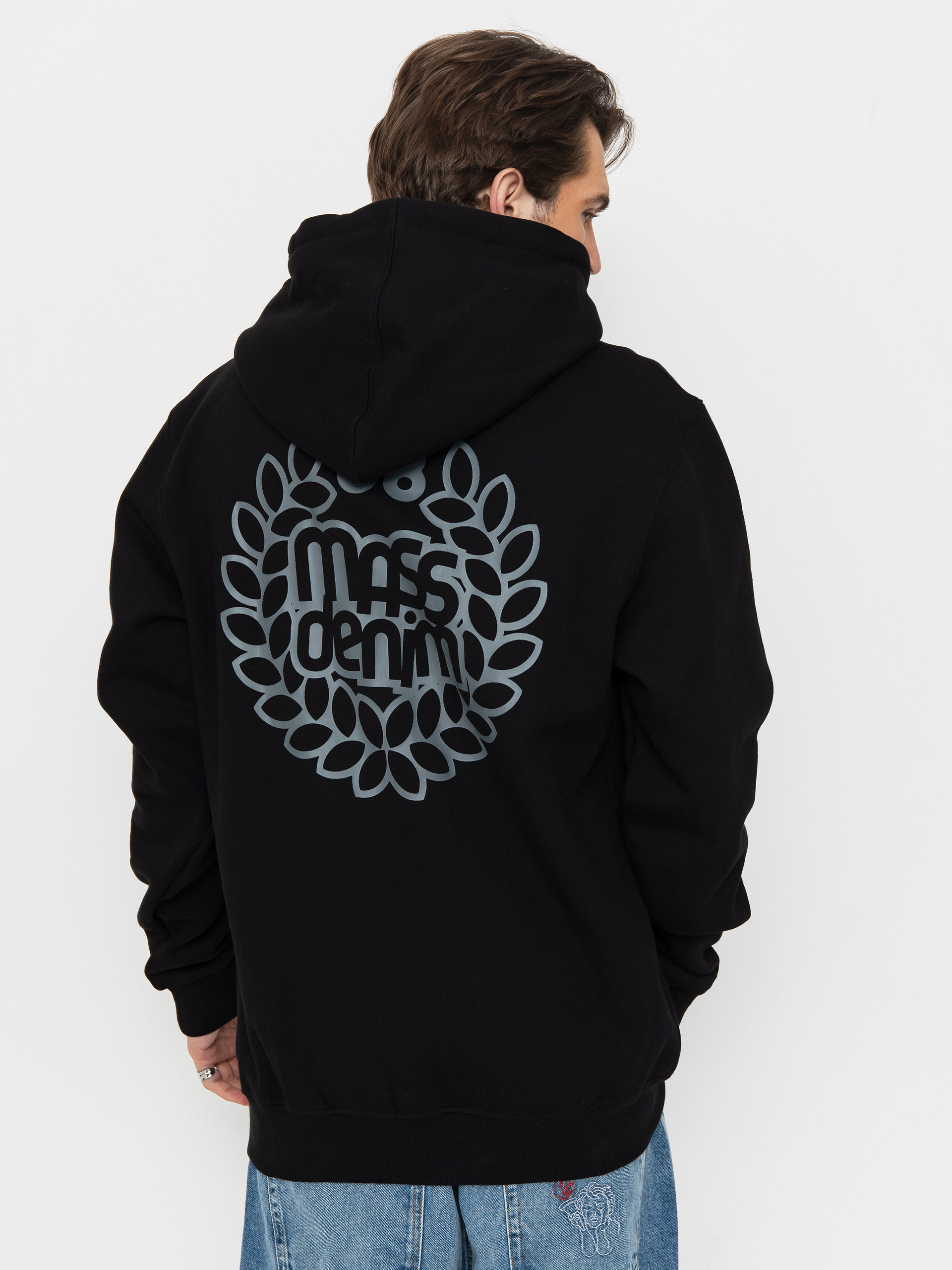 Hanorac cu glugă MassDnm Base Back HD (black)