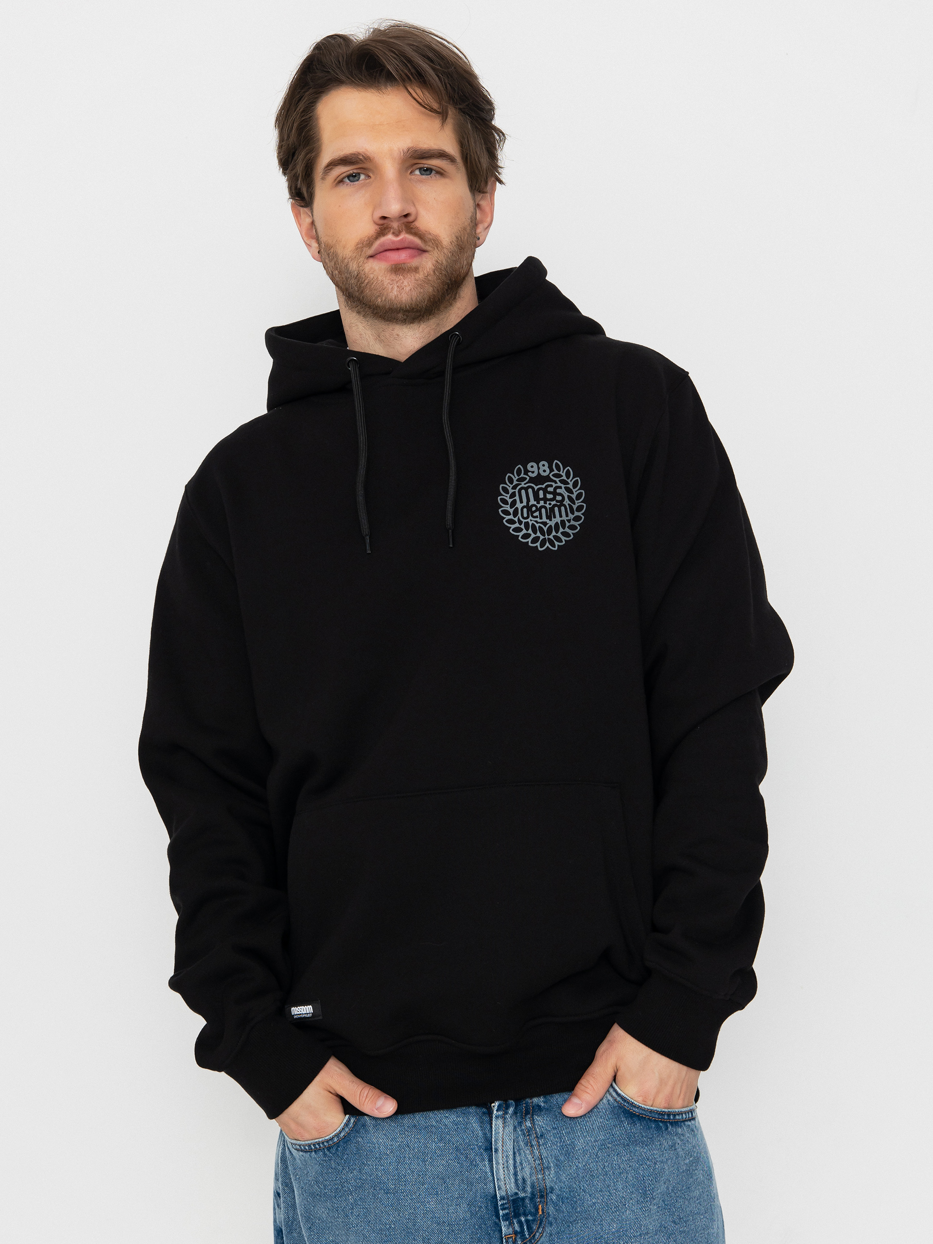 Hanorac cu glugă MassDnm Base Back HD (black)